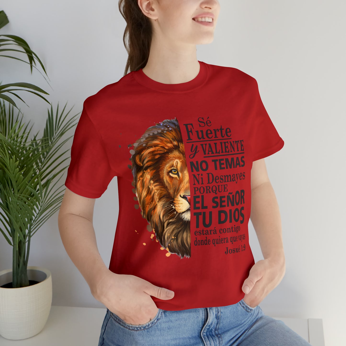 Se fuerte y Valiente Unisex Jersey Short Sleeve Tee