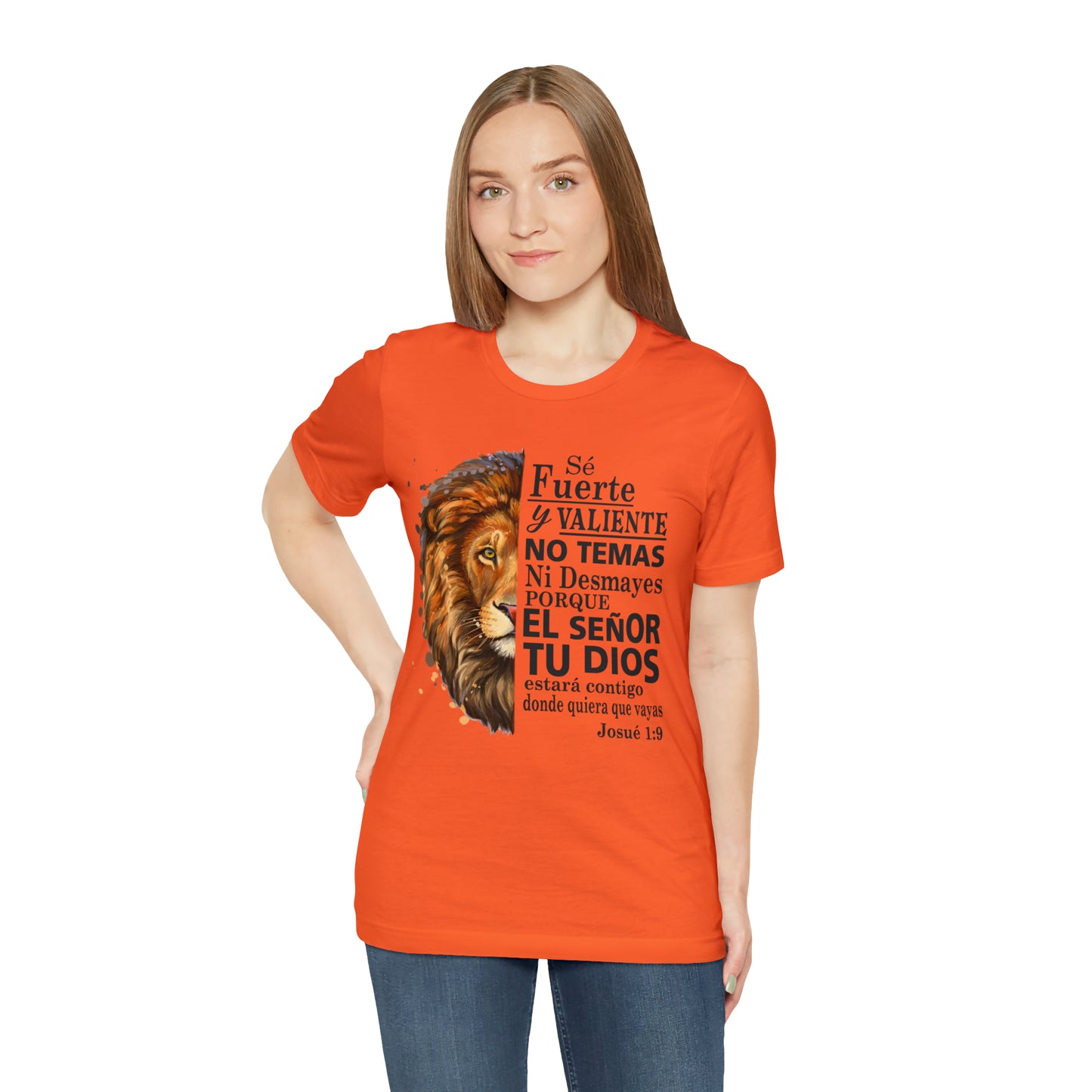 Se fuerte y Valiente Unisex Jersey Short Sleeve Tee