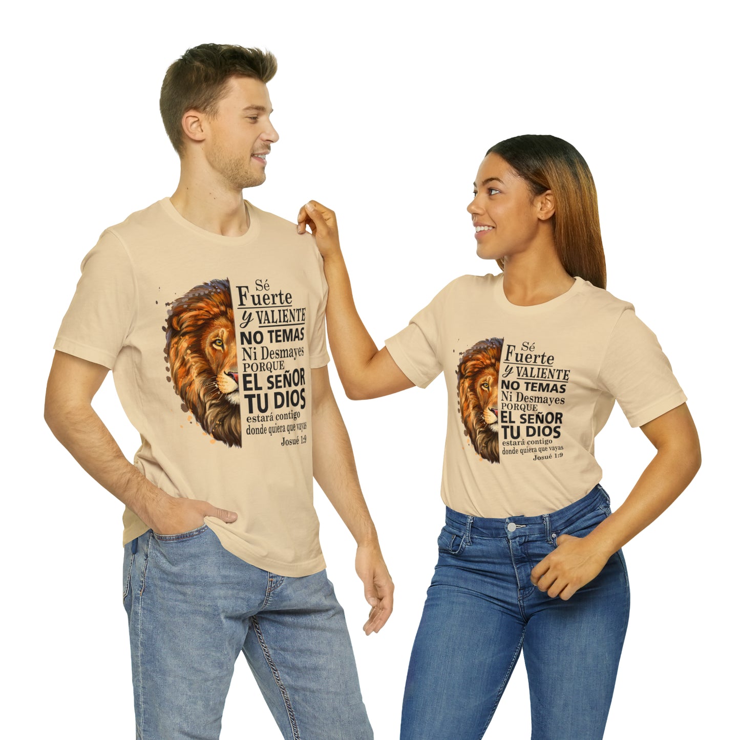 Se fuerte y Valiente Unisex Jersey Short Sleeve Tee