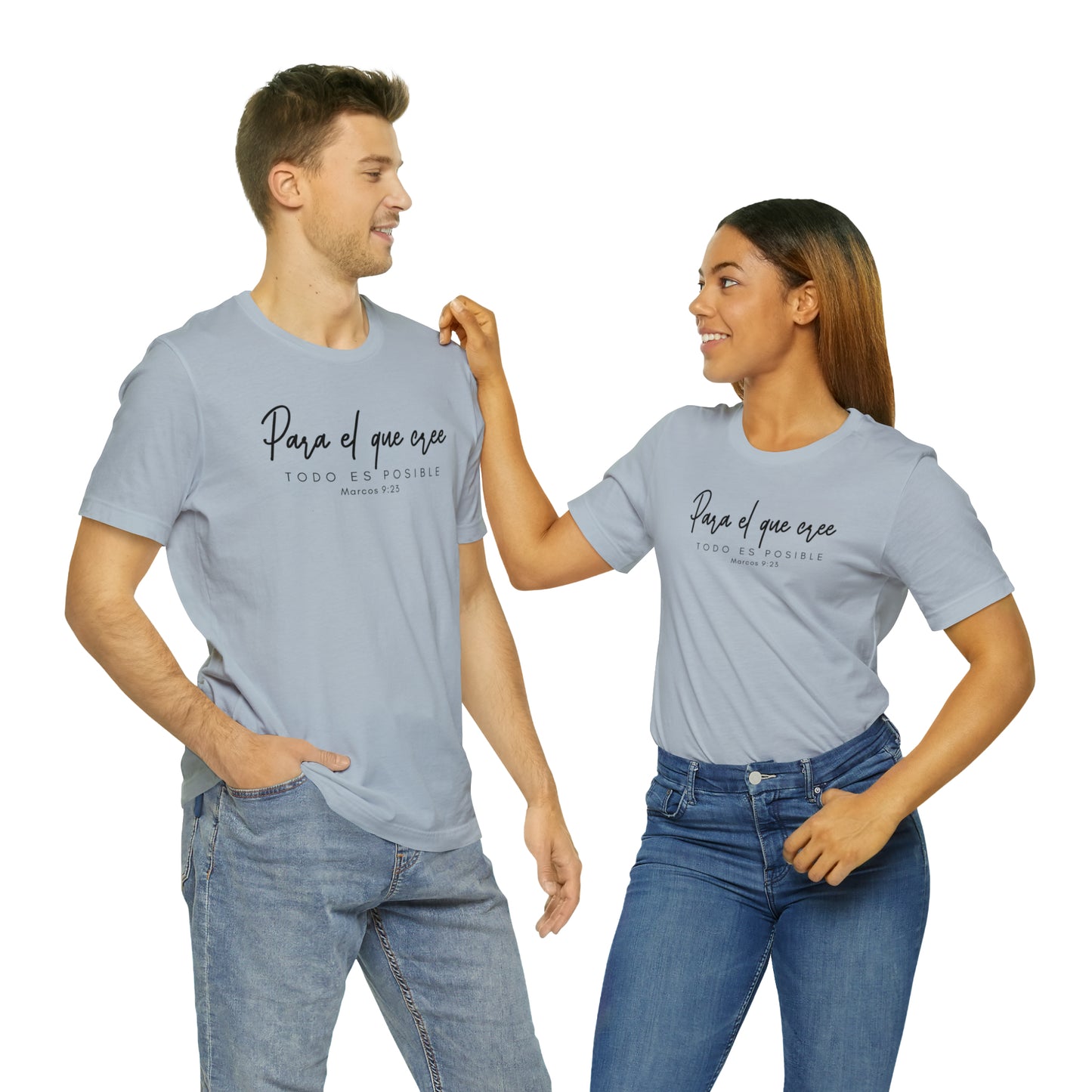 Para el que cree todo es posible Unisex Jersey Short Sleeve Tee