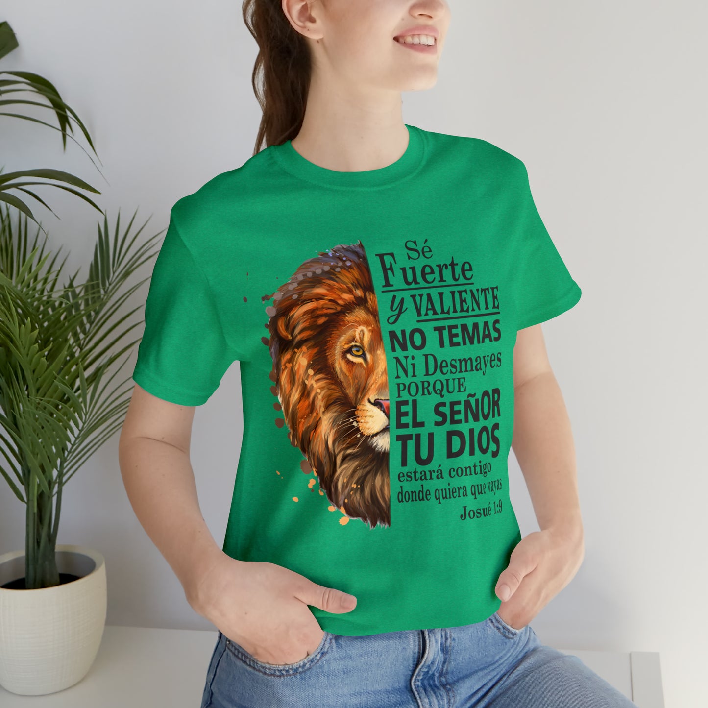 Se fuerte y Valiente Unisex Jersey Short Sleeve Tee