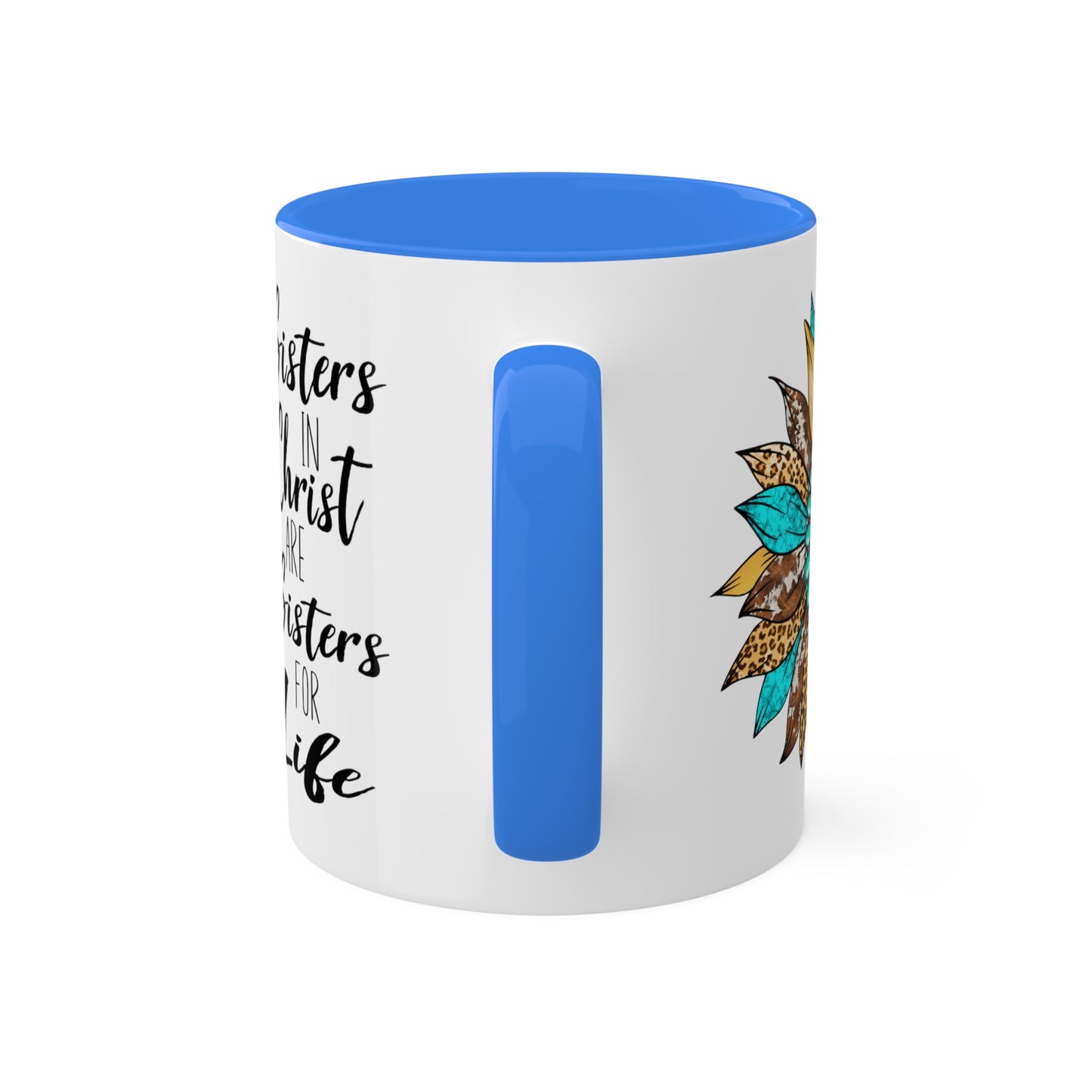 Sister in Christ Colorful Mugs