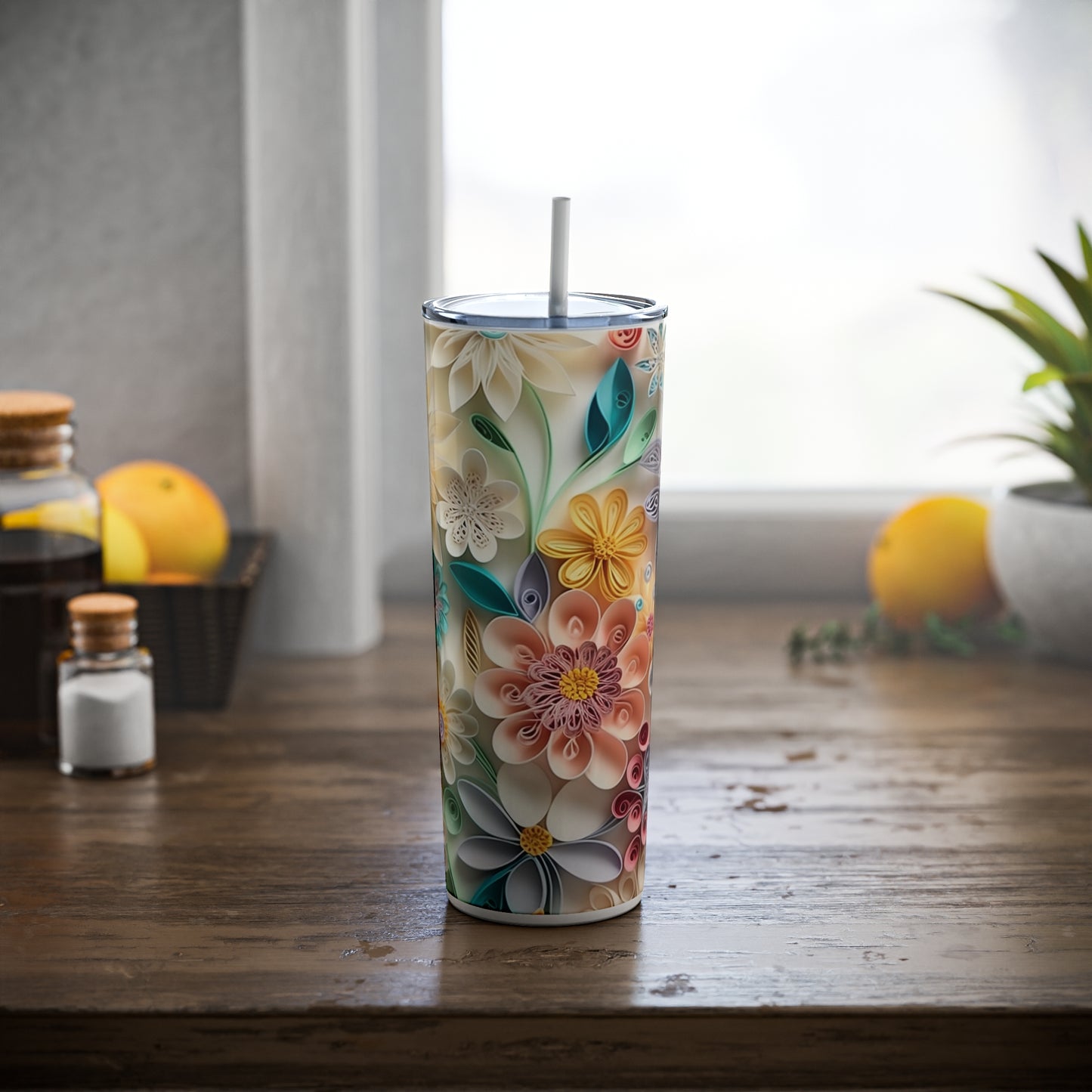 Mixed Flowers Tumbler