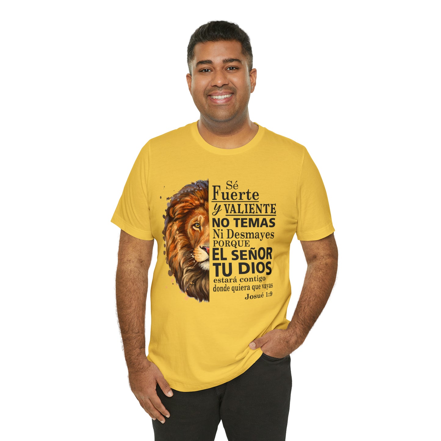 Se fuerte y Valiente Unisex Jersey Short Sleeve Tee