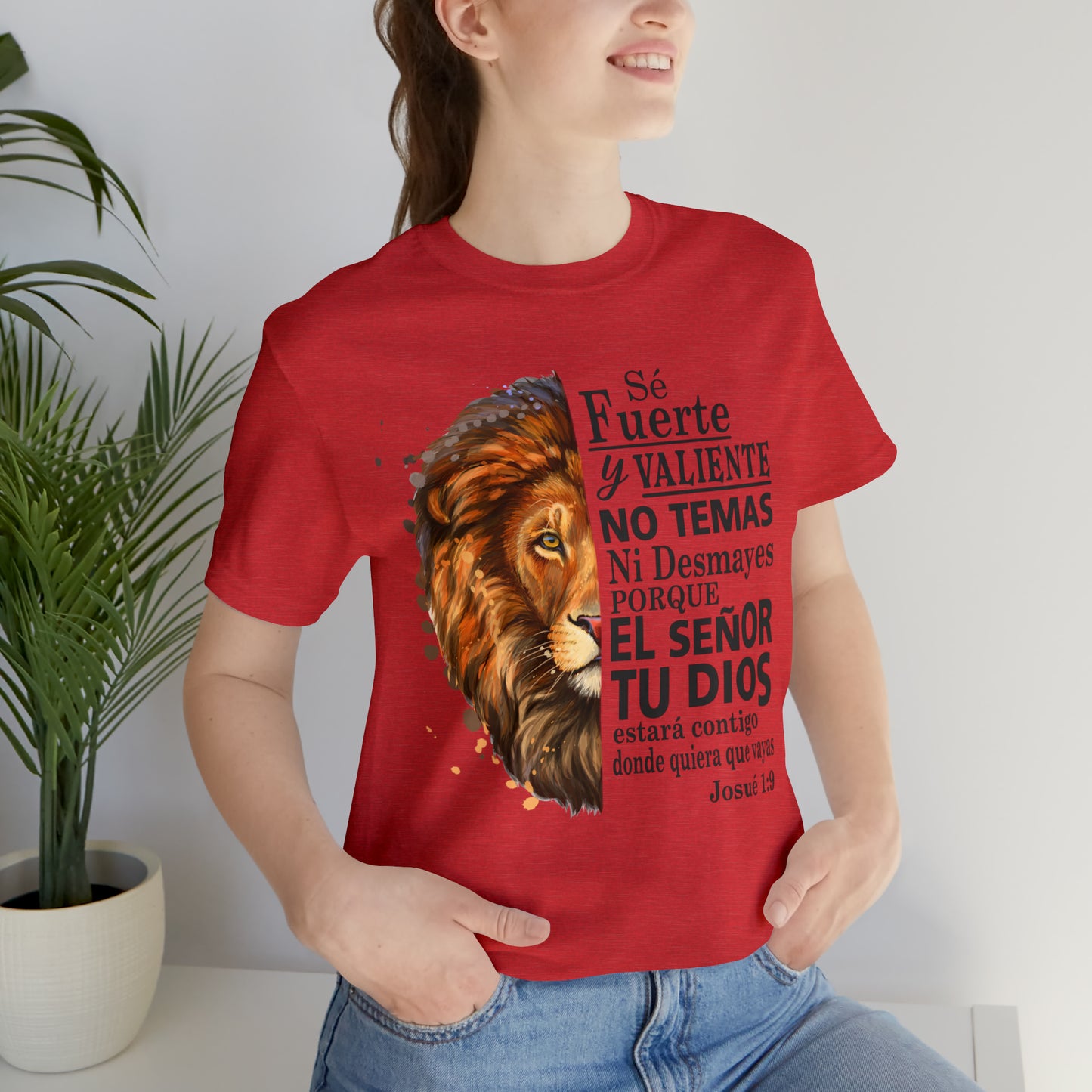 Se fuerte y Valiente Unisex Jersey Short Sleeve Tee