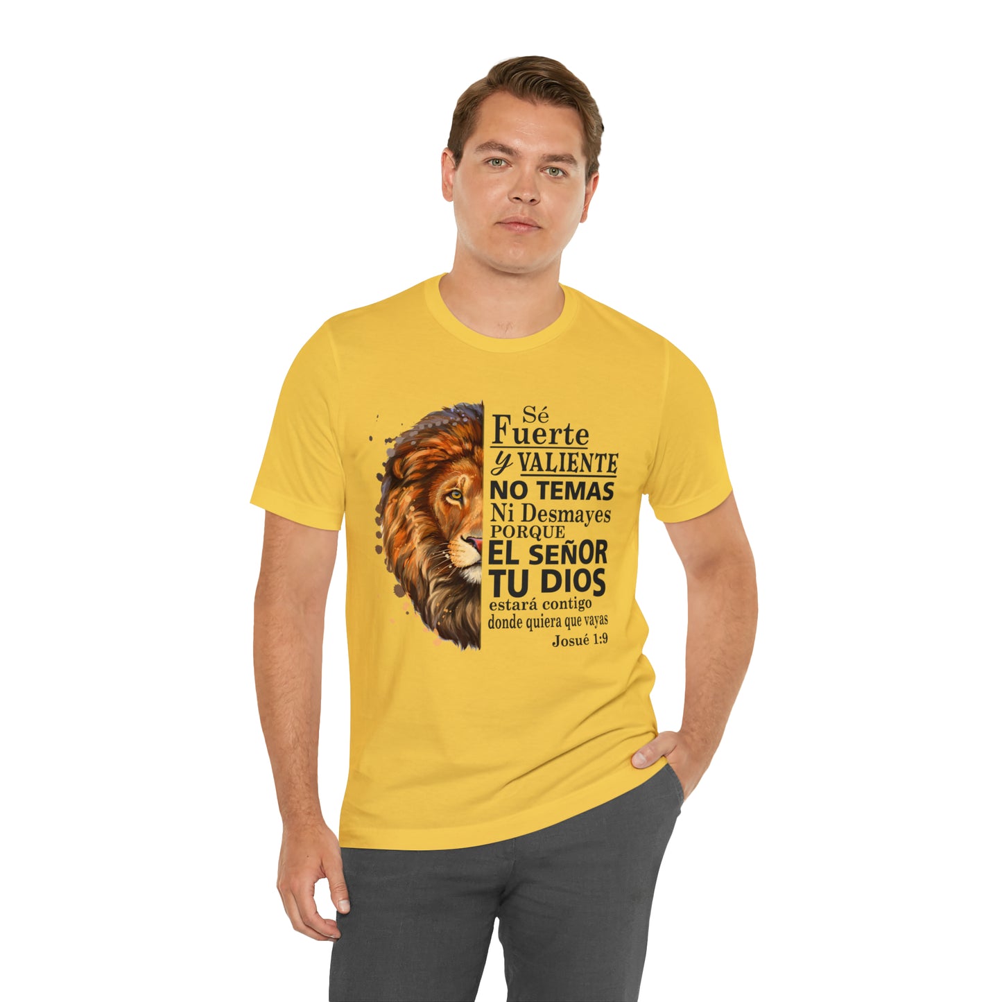 Se fuerte y Valiente Unisex Jersey Short Sleeve Tee