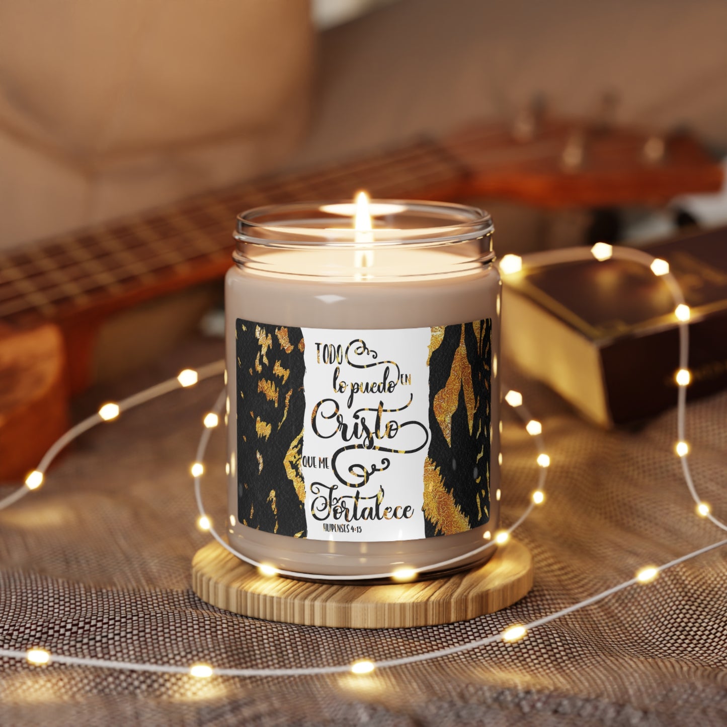 Todo lo puedo en Cristo Scented Soy Candle, 9oz