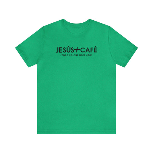 Jesús más Café Unisex Jersey Short Sleeve Tee