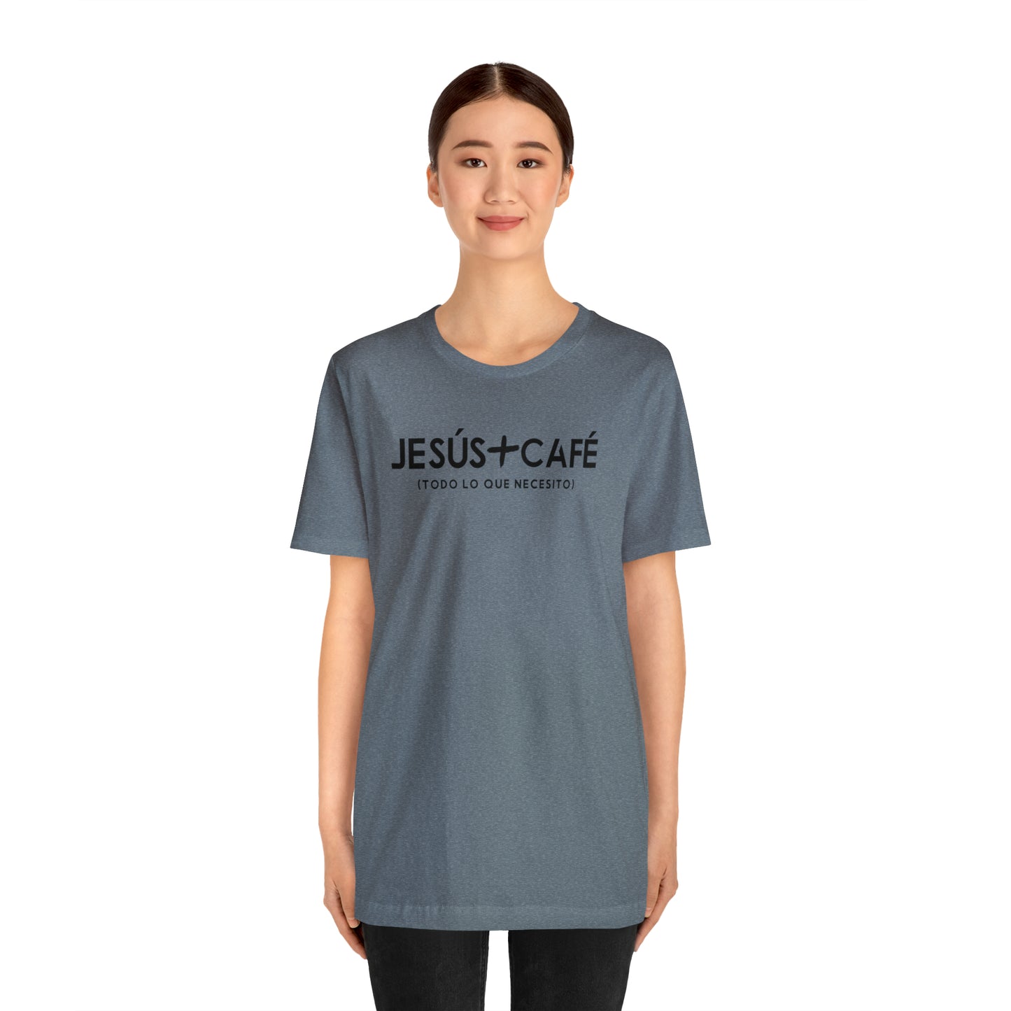 Jesús más Café Unisex Jersey Short Sleeve Tee