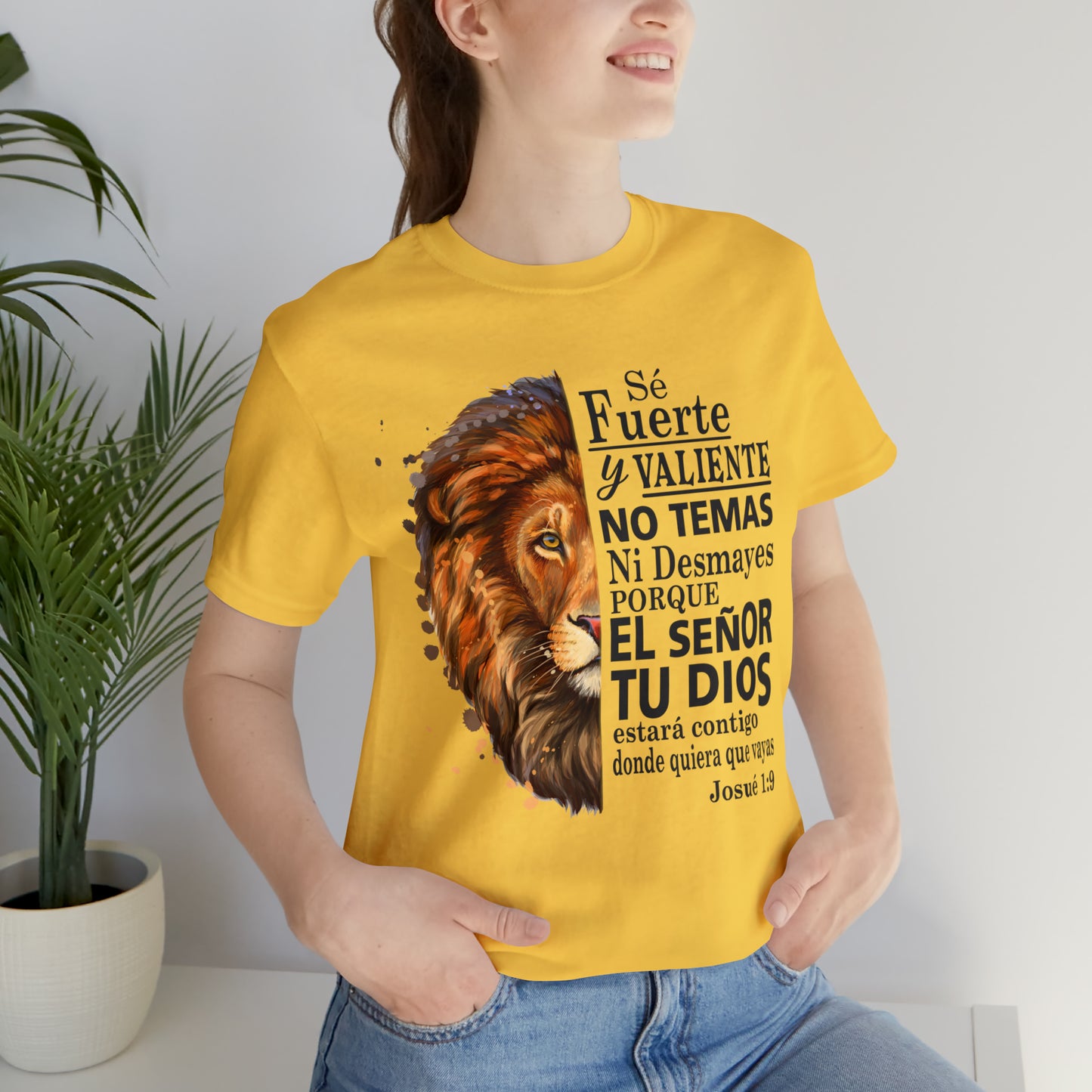 Se fuerte y Valiente Unisex Jersey Short Sleeve Tee