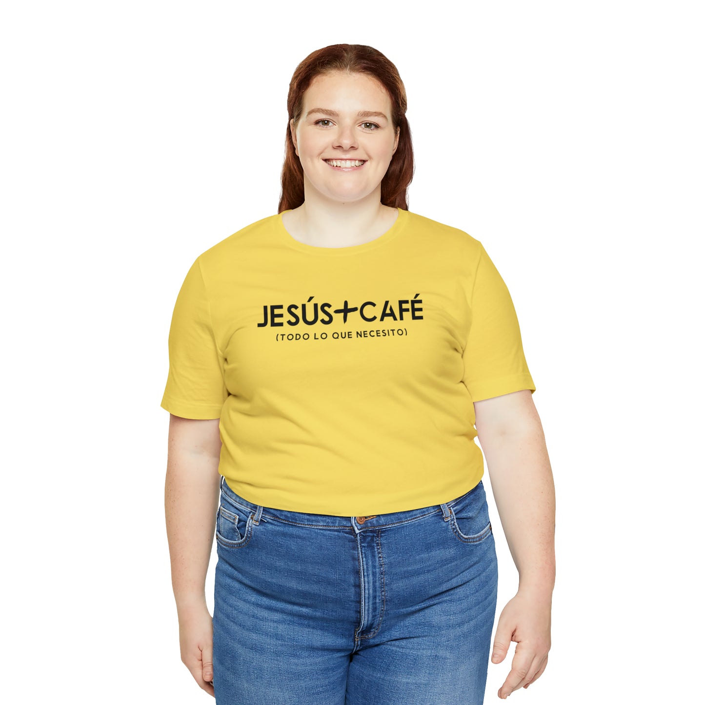 Jesús más Café Unisex Jersey Short Sleeve Tee