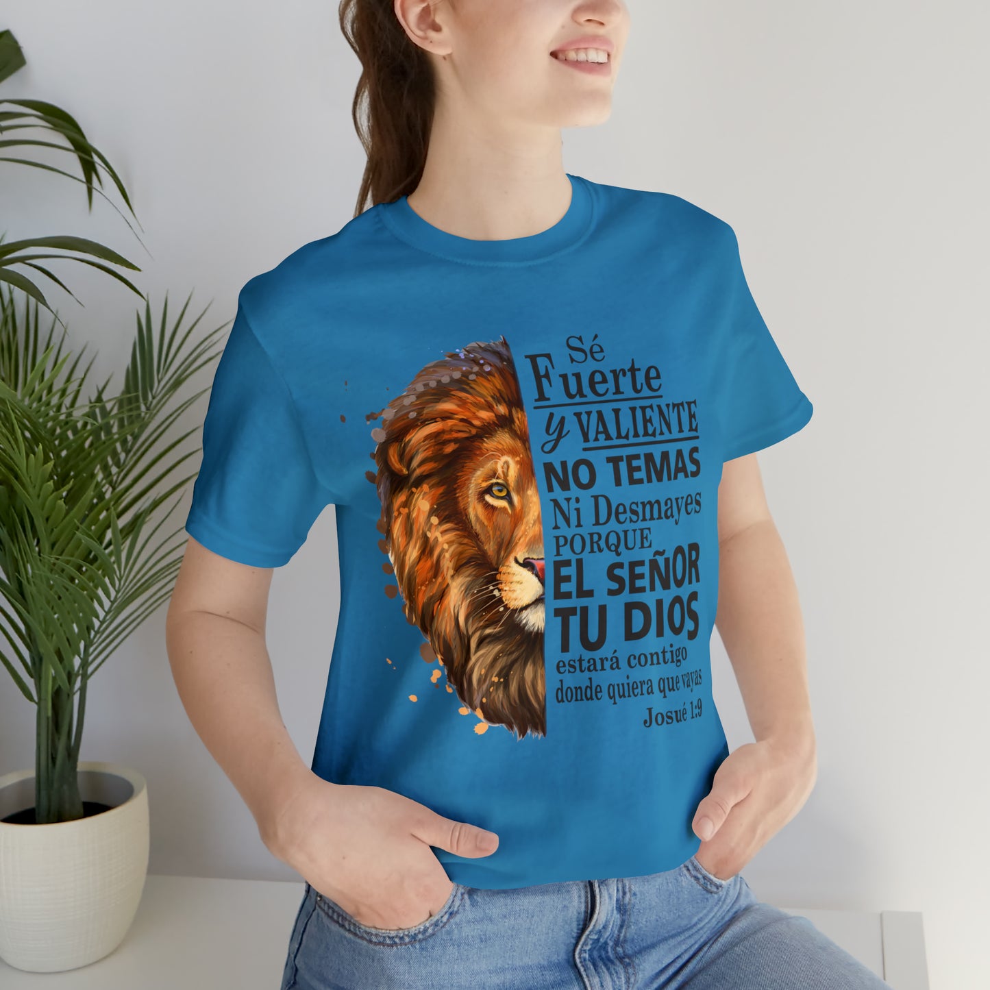 Se fuerte y Valiente Unisex Jersey Short Sleeve Tee
