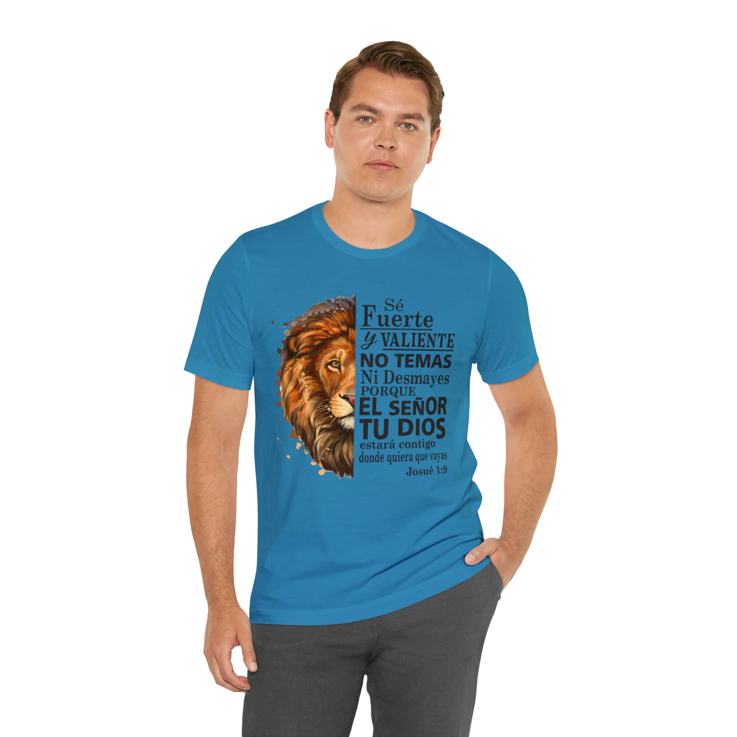 Se fuerte y Valiente Unisex Jersey Short Sleeve Tee