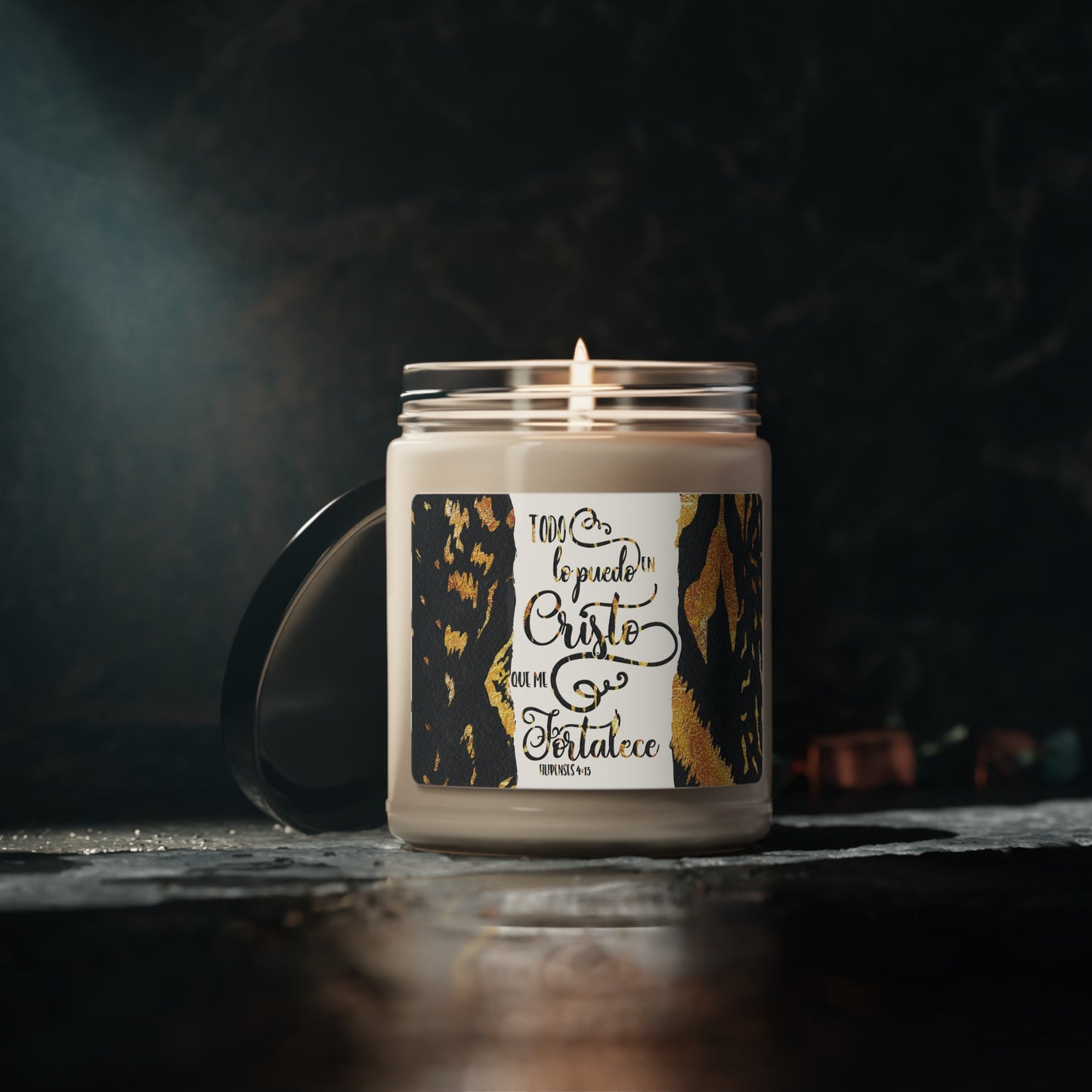 Todo lo puedo en Cristo Scented Soy Candle, 9oz