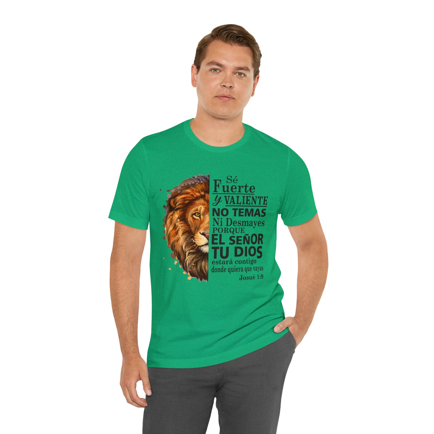 Se fuerte y Valiente Unisex Jersey Short Sleeve Tee