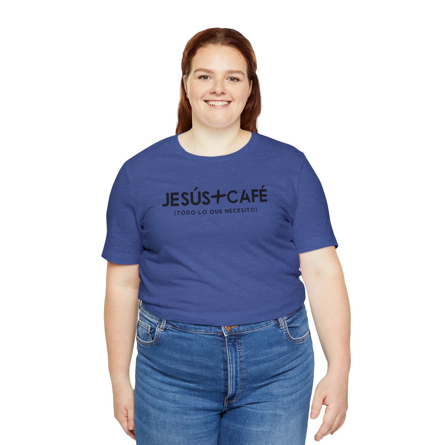 Jesús más Café Unisex Jersey Short Sleeve Tee
