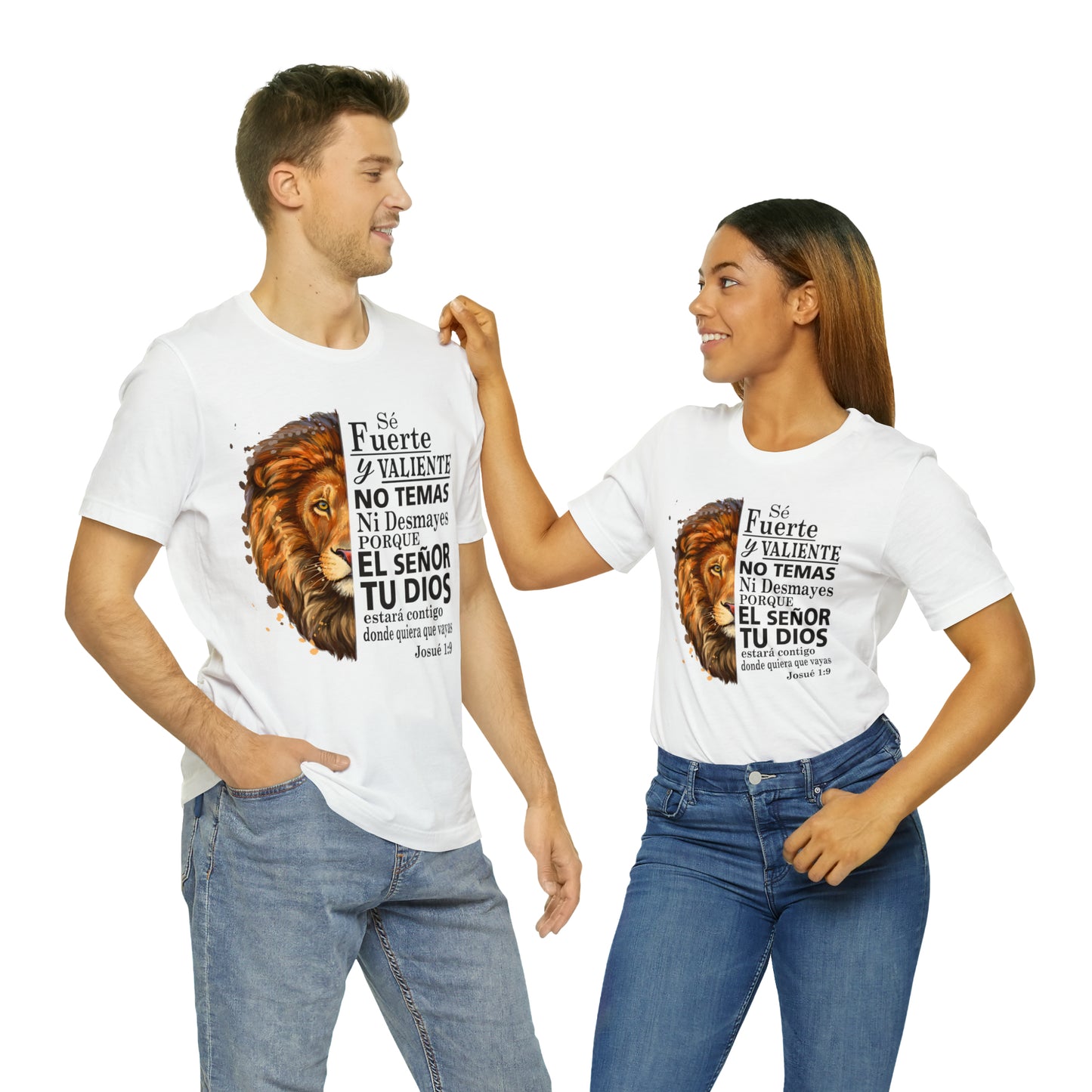 Se fuerte y Valiente Unisex Jersey Short Sleeve Tee