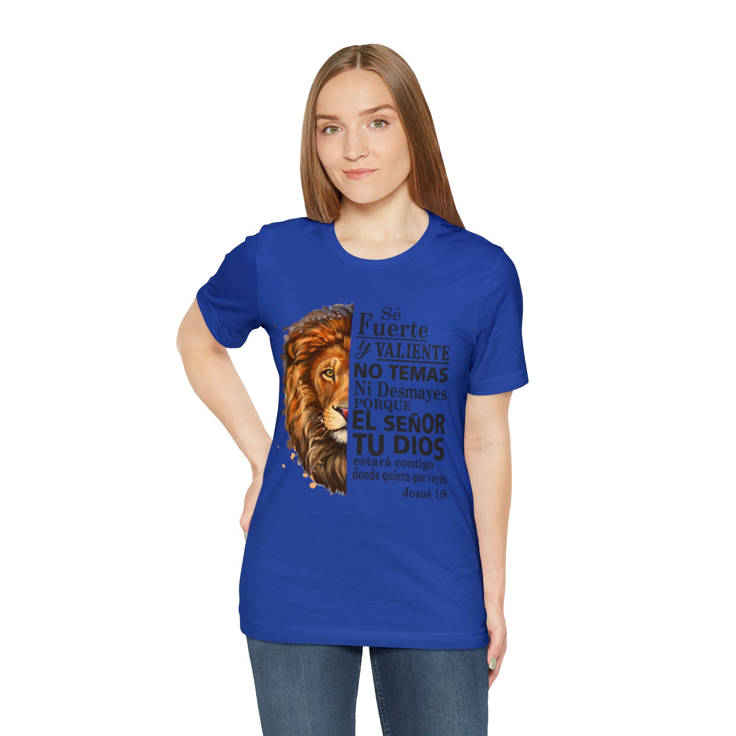 Se fuerte y Valiente Unisex Jersey Short Sleeve Tee