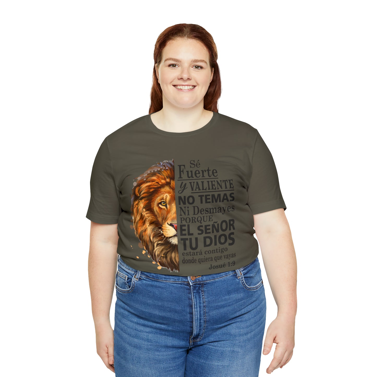 Se fuerte y Valiente Unisex Jersey Short Sleeve Tee