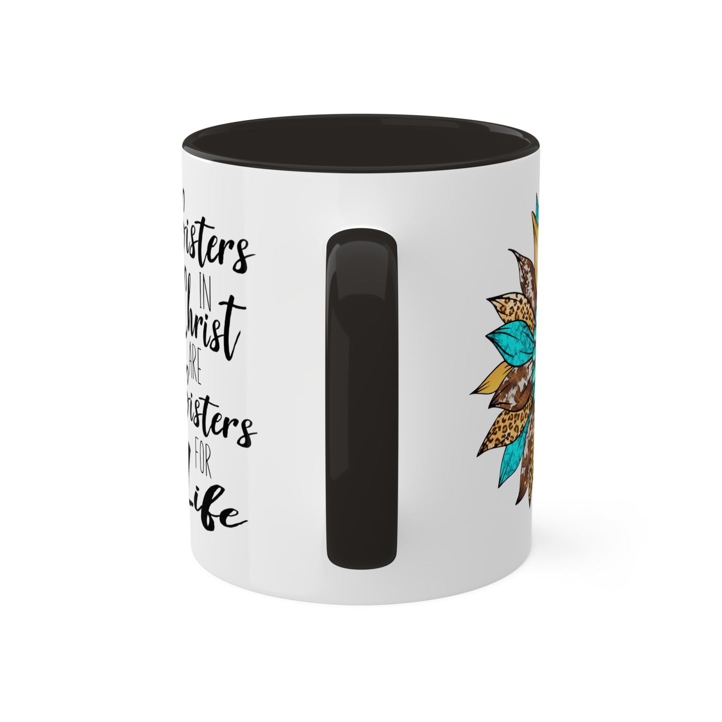 Sister in Christ Colorful Mugs