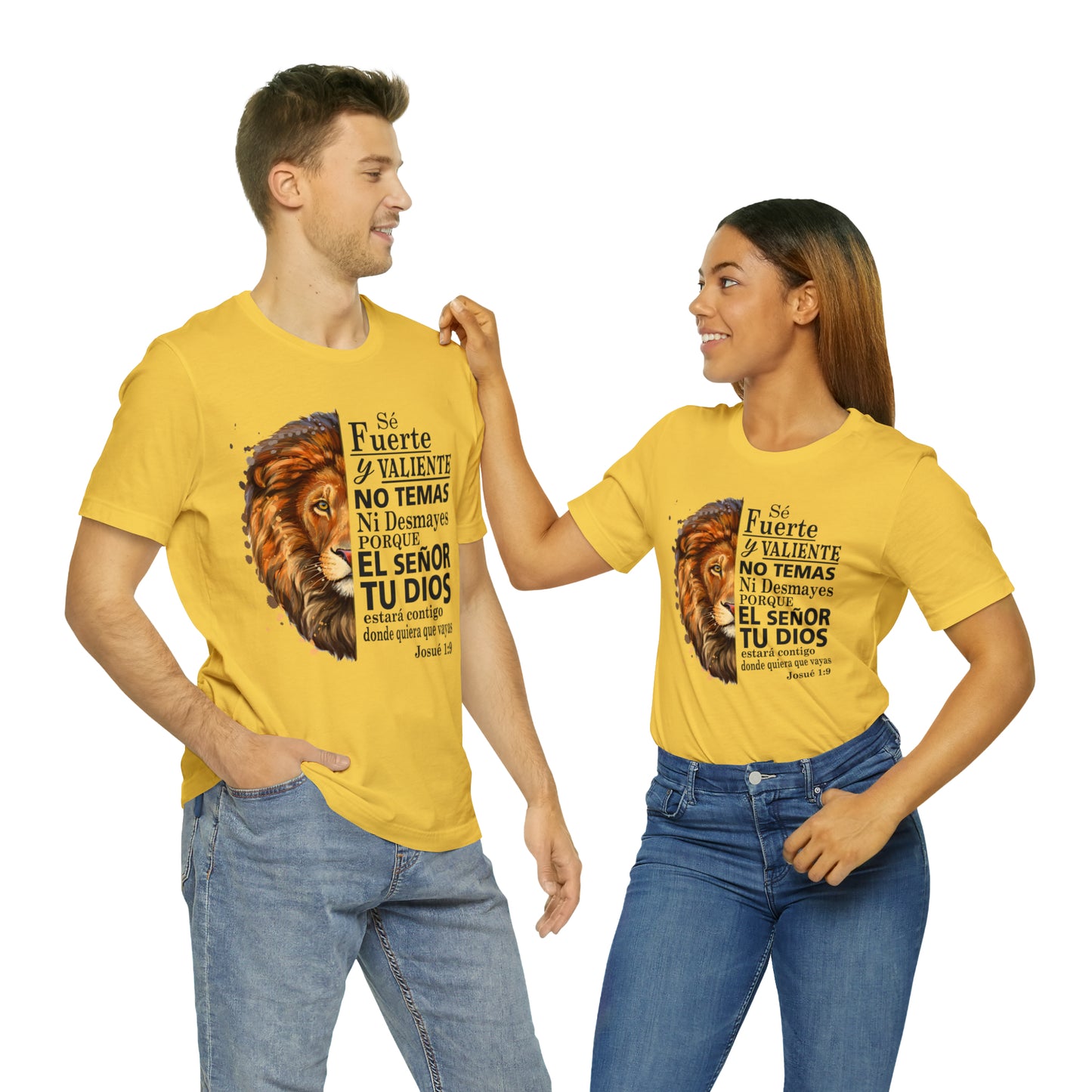 Se fuerte y Valiente Unisex Jersey Short Sleeve Tee