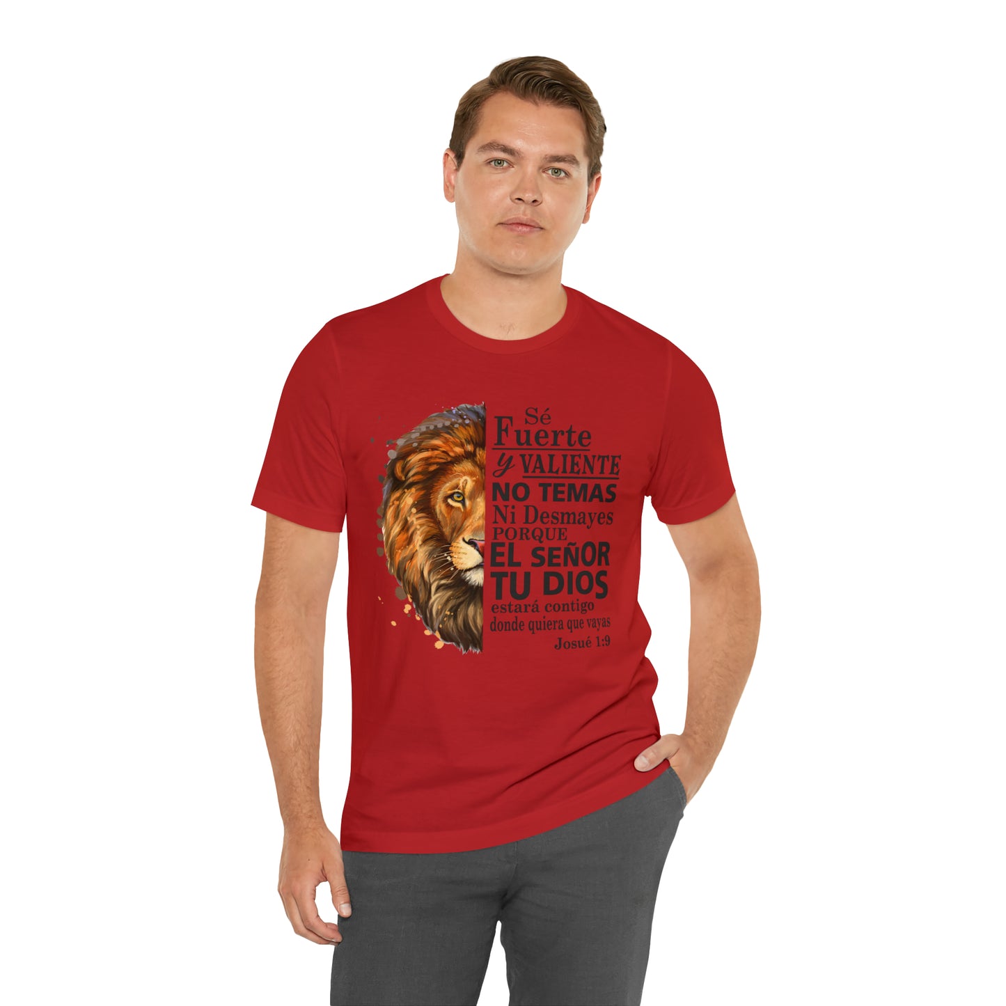 Se fuerte y Valiente Unisex Jersey Short Sleeve Tee