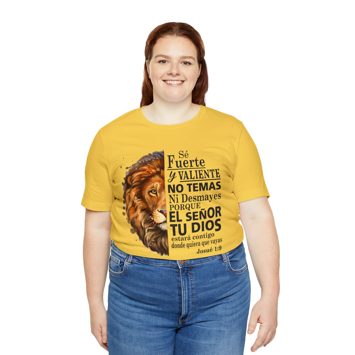 Se fuerte y Valiente Unisex Jersey Short Sleeve Tee