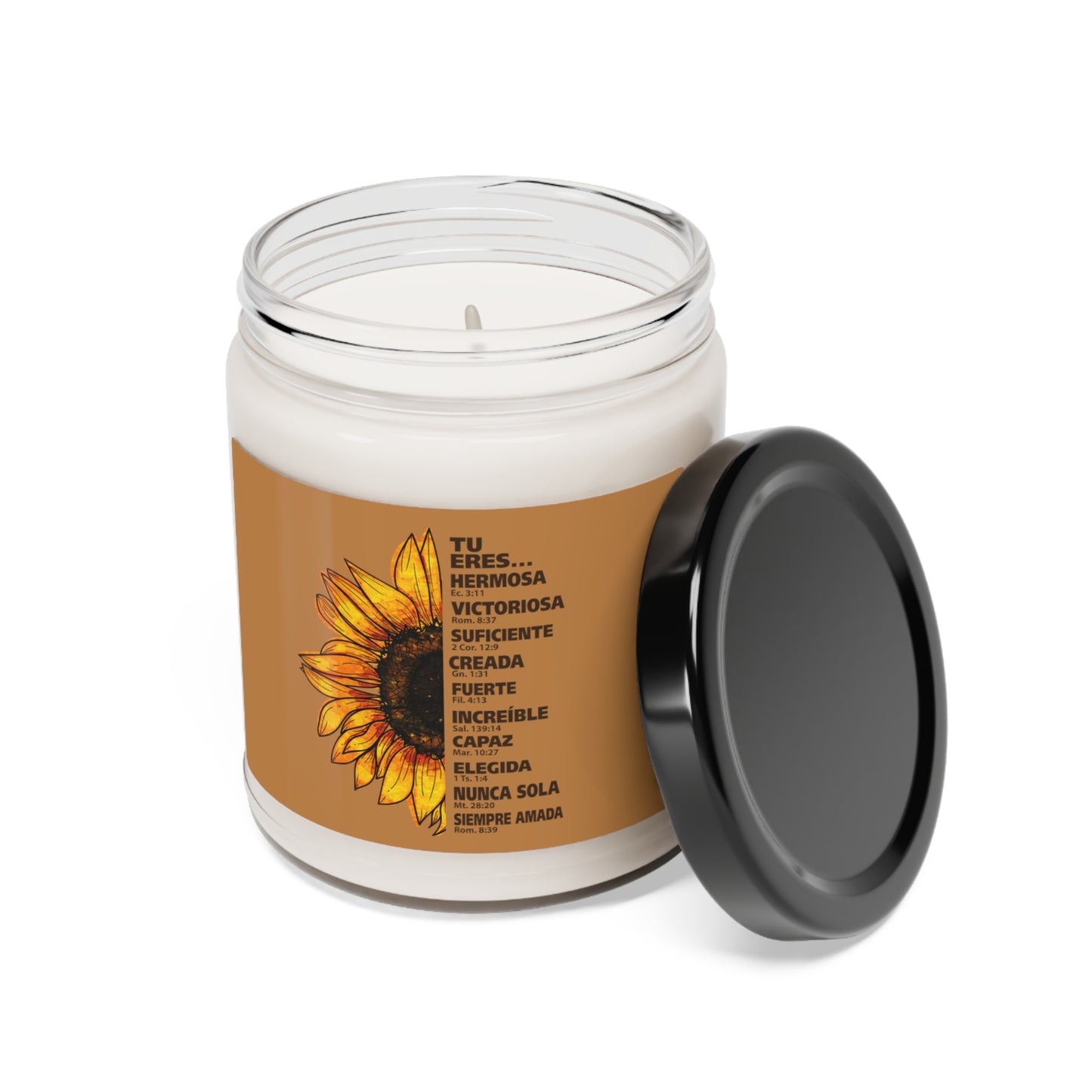 Tu eres Valiente Scented Soy Candle, 9oz