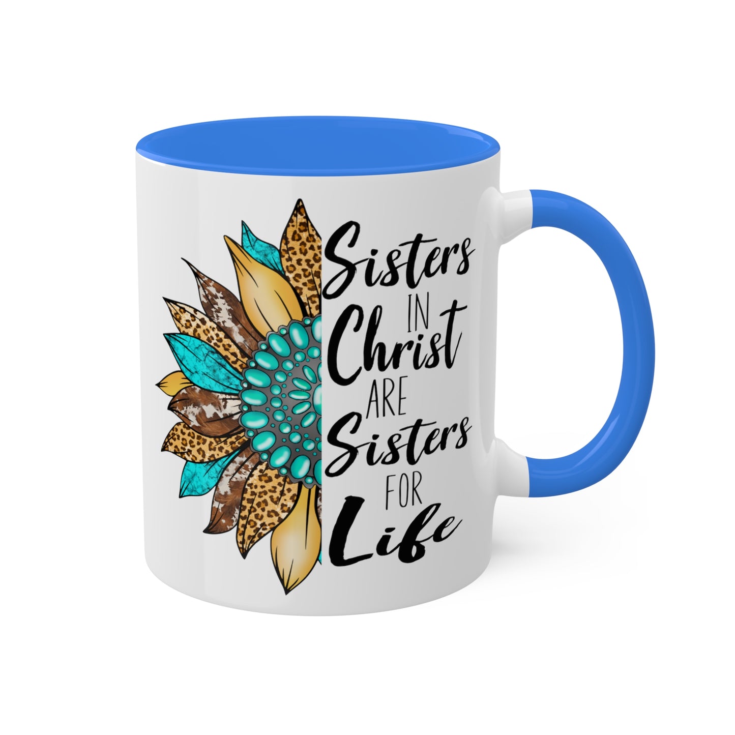Sister in Christ Colorful Mugs