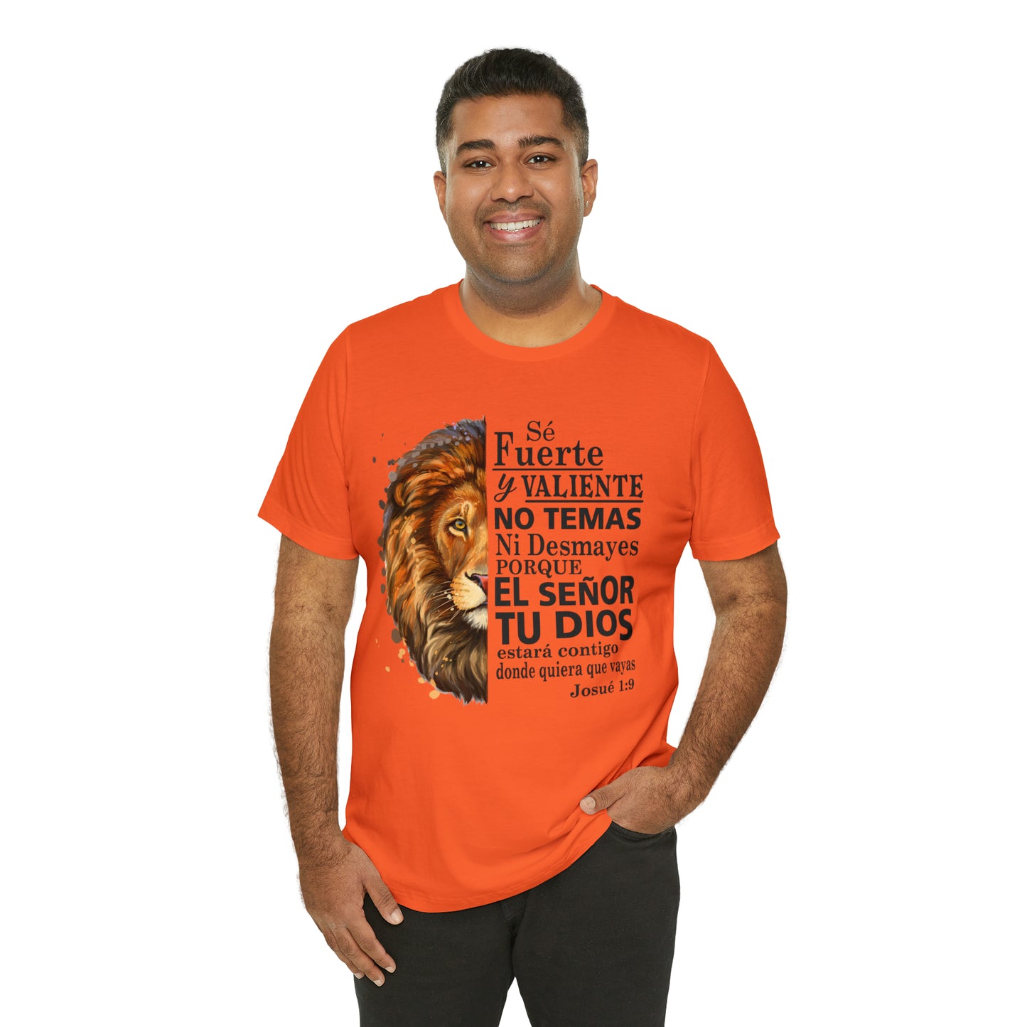Se fuerte y Valiente Unisex Jersey Short Sleeve Tee