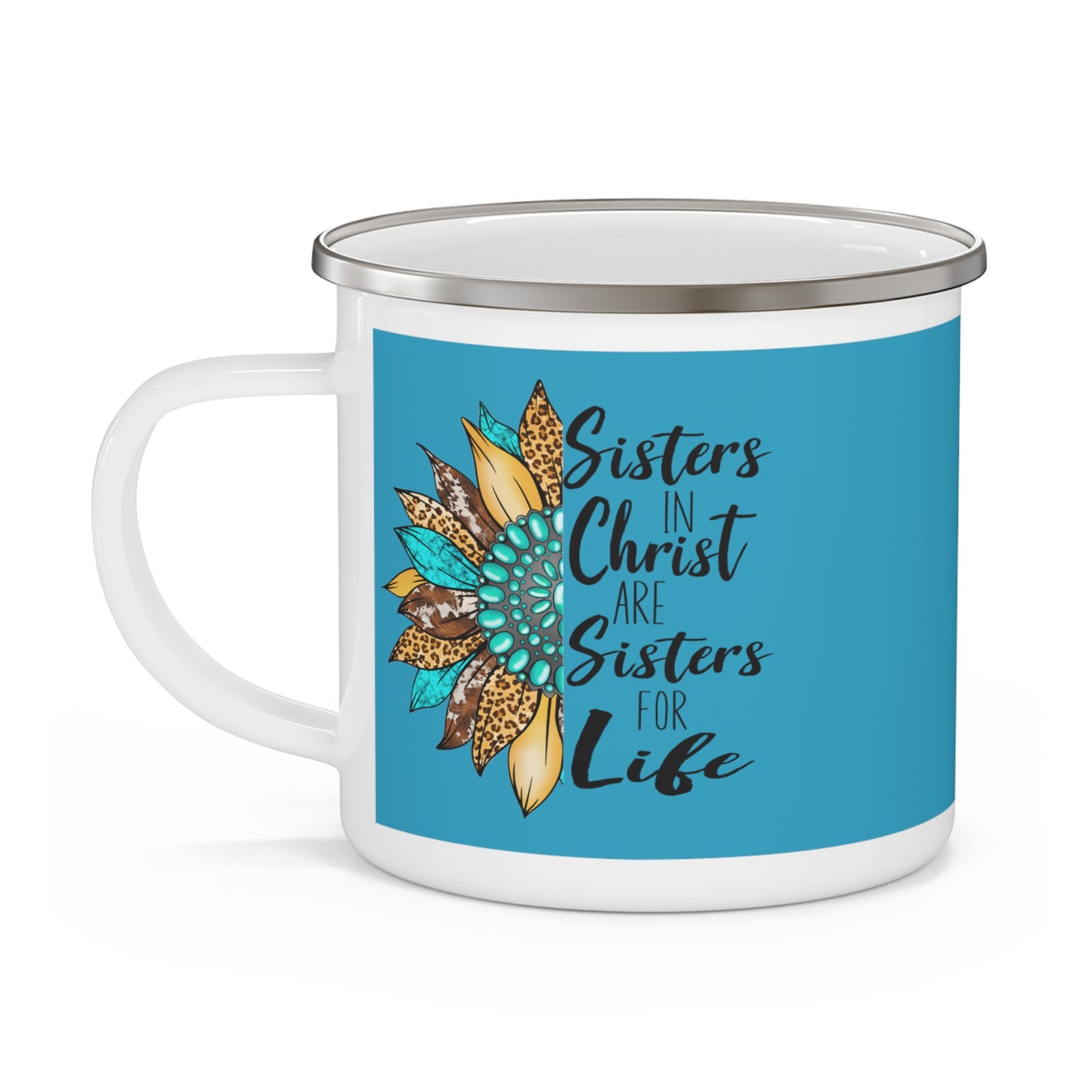Sister in Christ Enamel Camping Mug