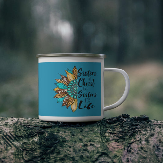 Sister in Christ Enamel Camping Mug