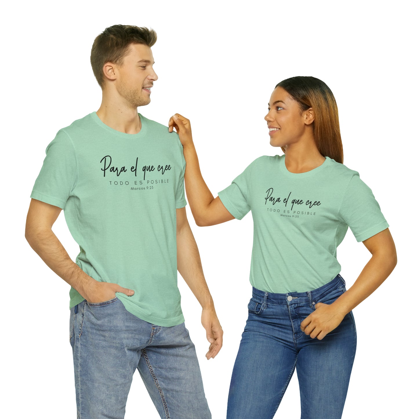 Para el que cree todo es posible Unisex Jersey Short Sleeve Tee
