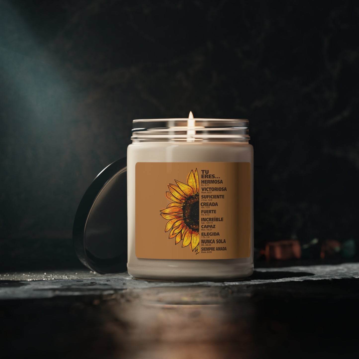 Tu eres Valiente Scented Soy Candle, 9oz