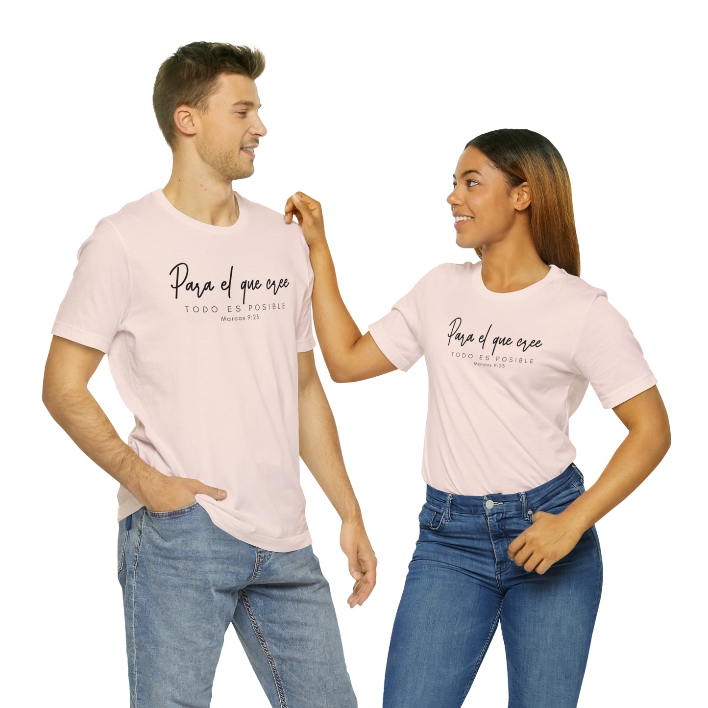 Para el que cree todo es posible Unisex Jersey Short Sleeve Tee