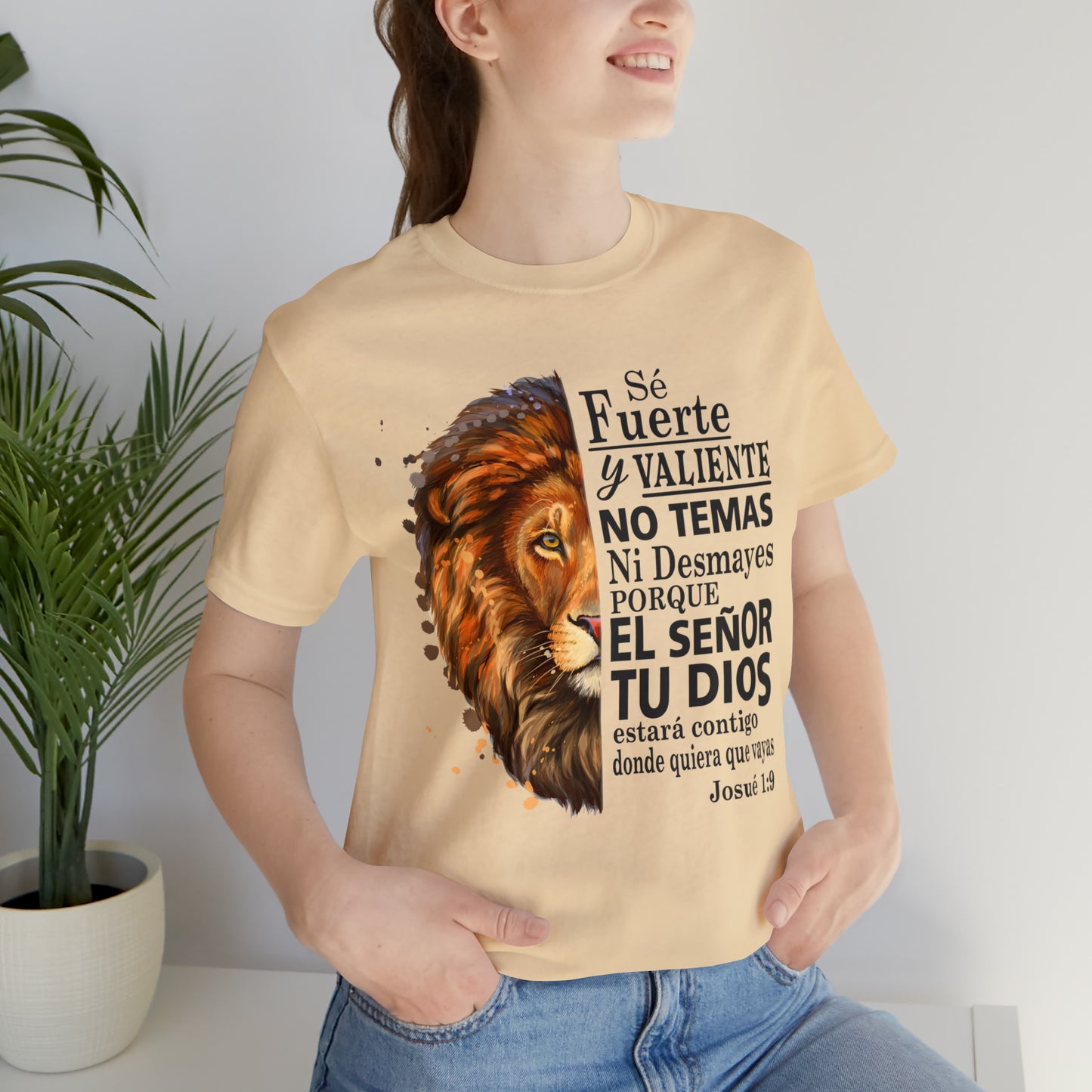 Se fuerte y Valiente Unisex Jersey Short Sleeve Tee