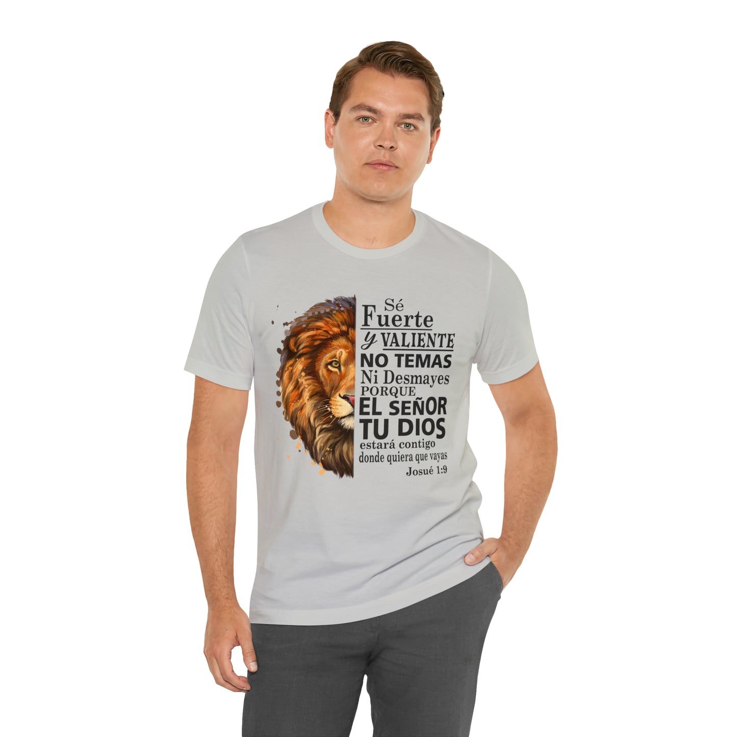 Se fuerte y Valiente Unisex Jersey Short Sleeve Tee