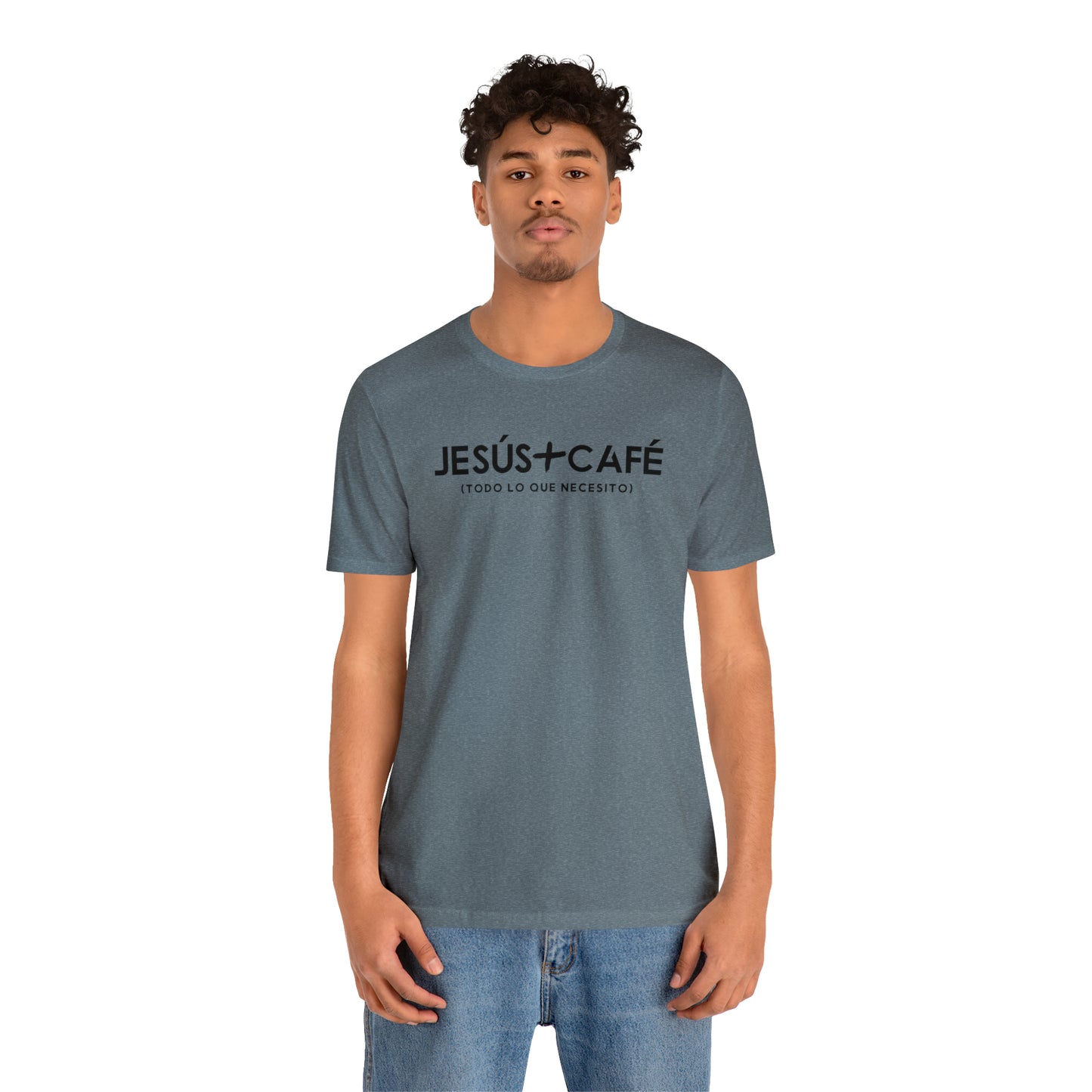 Jesús más Café Unisex Jersey Short Sleeve Tee