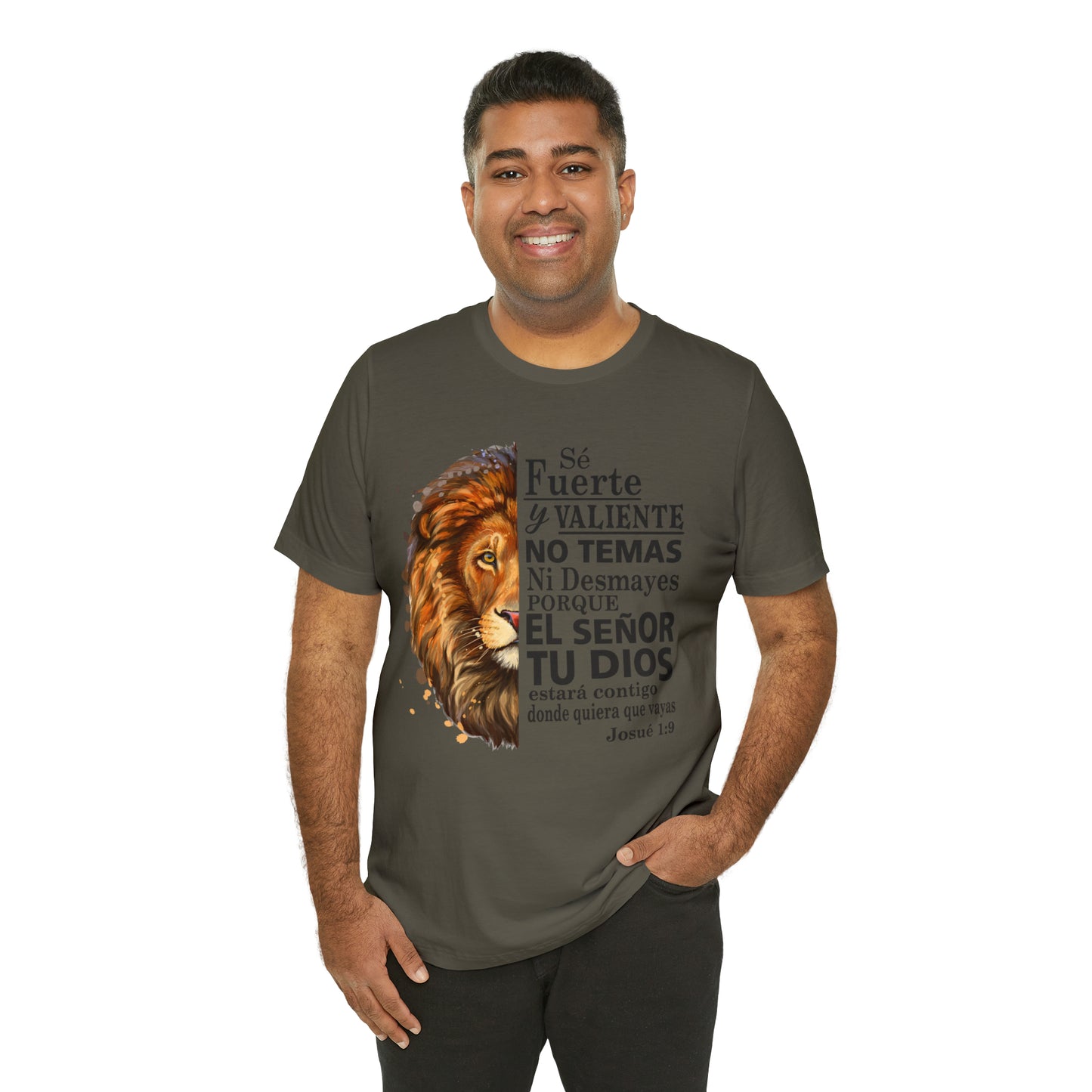 Se fuerte y Valiente Unisex Jersey Short Sleeve Tee