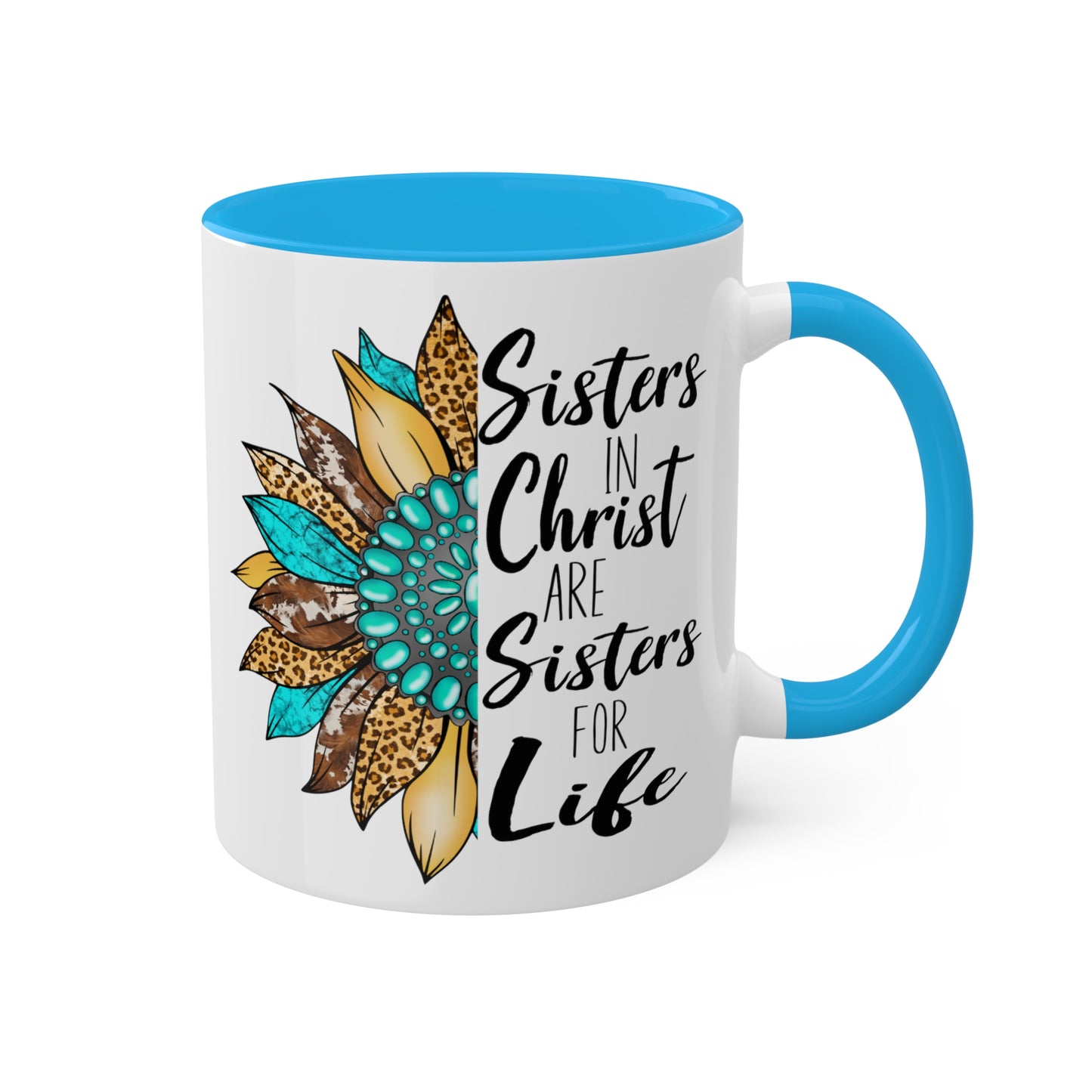 Sister in Christ Colorful Mugs