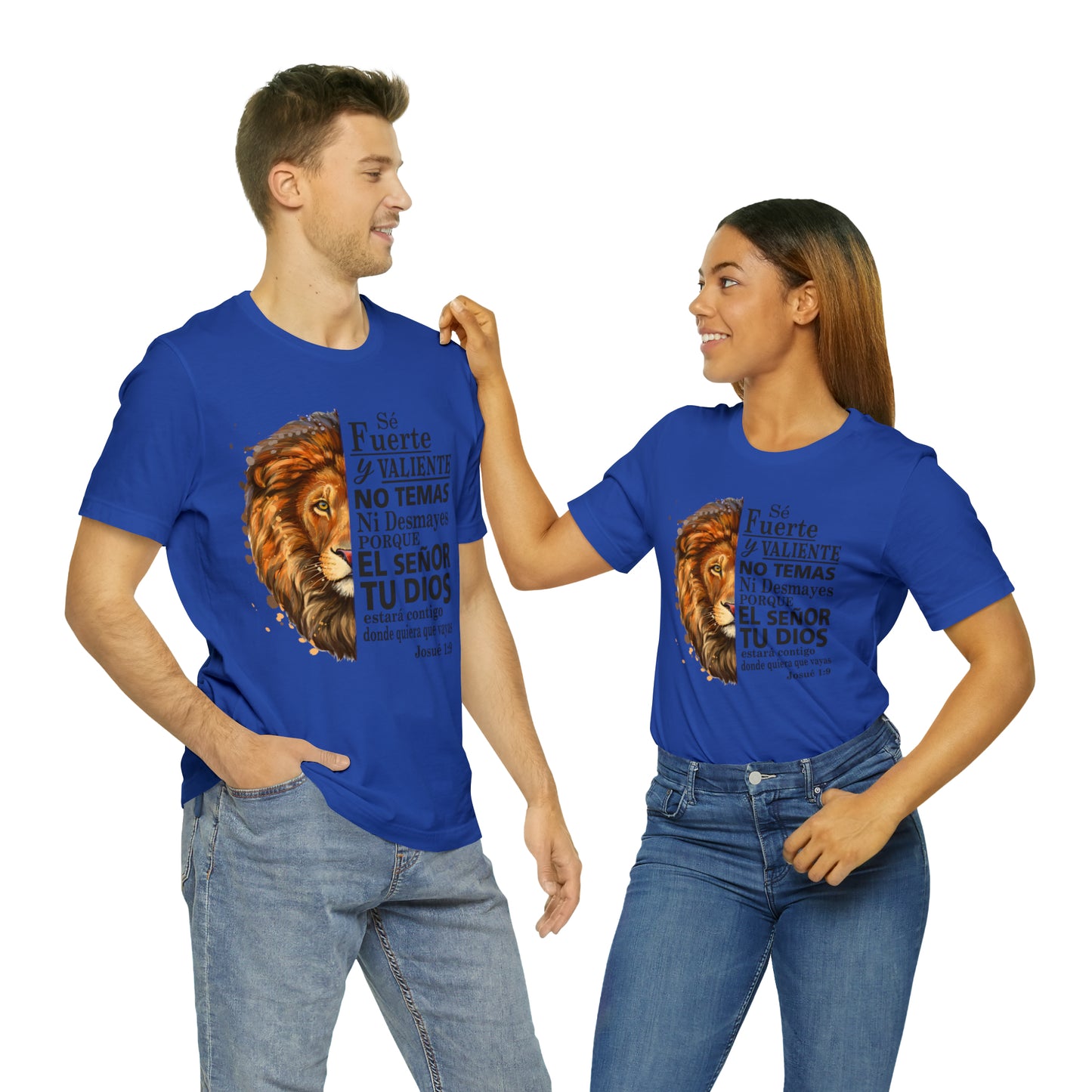 Se fuerte y Valiente Unisex Jersey Short Sleeve Tee