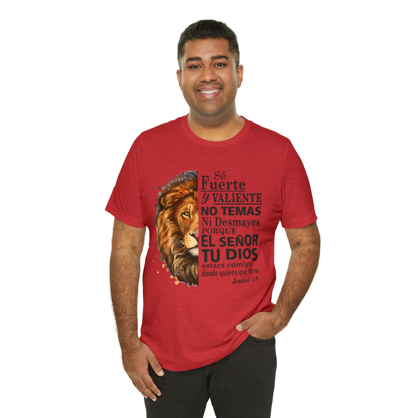 Se fuerte y Valiente Unisex Jersey Short Sleeve Tee