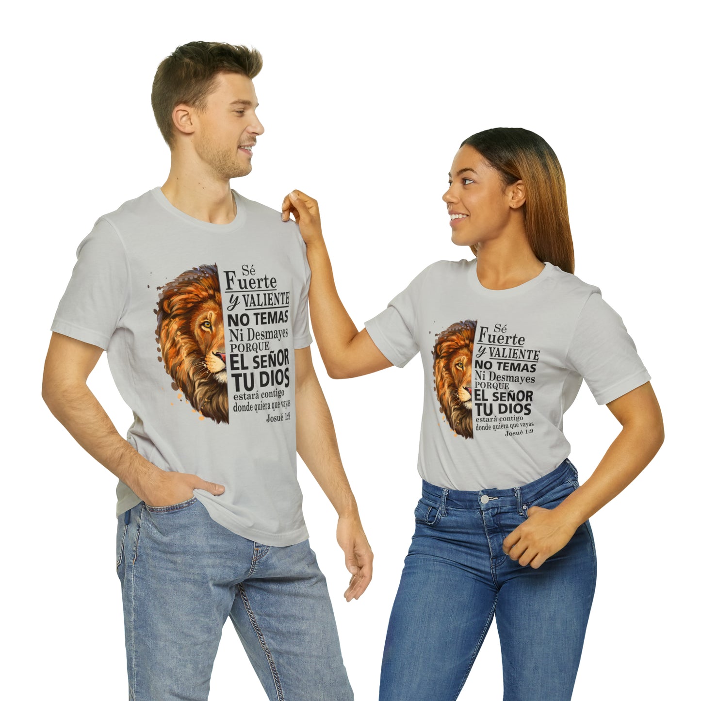 Se fuerte y Valiente Unisex Jersey Short Sleeve Tee