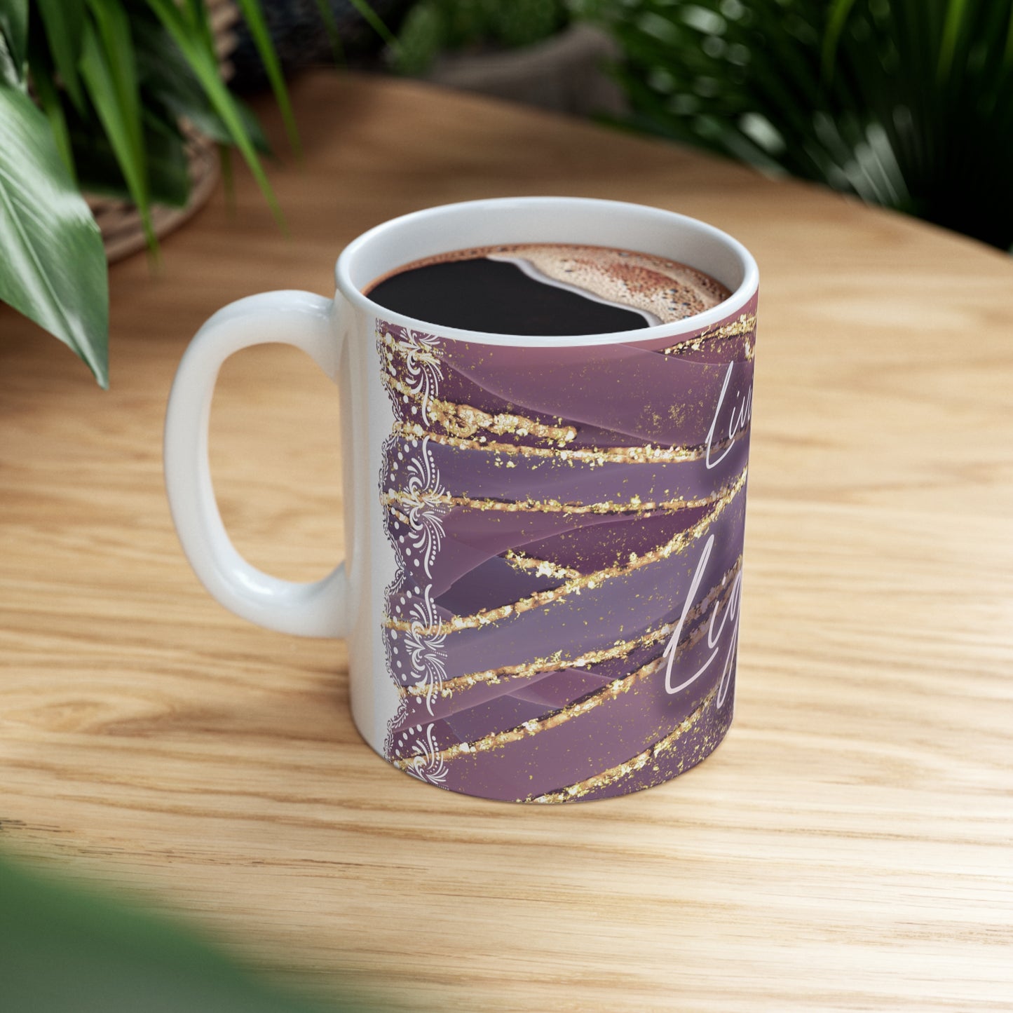 Living in the light Ceramic Mug 11oz