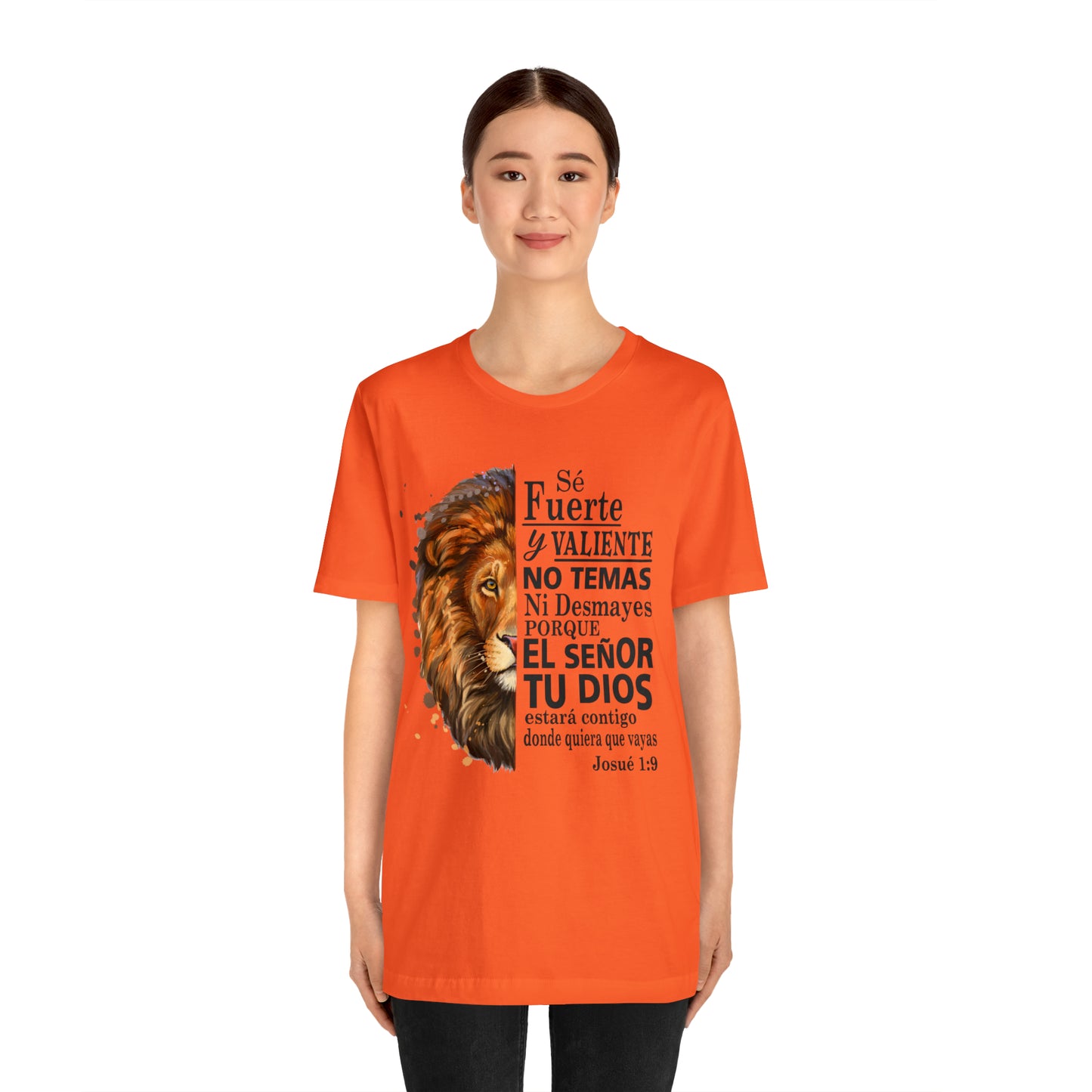 Se fuerte y Valiente Unisex Jersey Short Sleeve Tee
