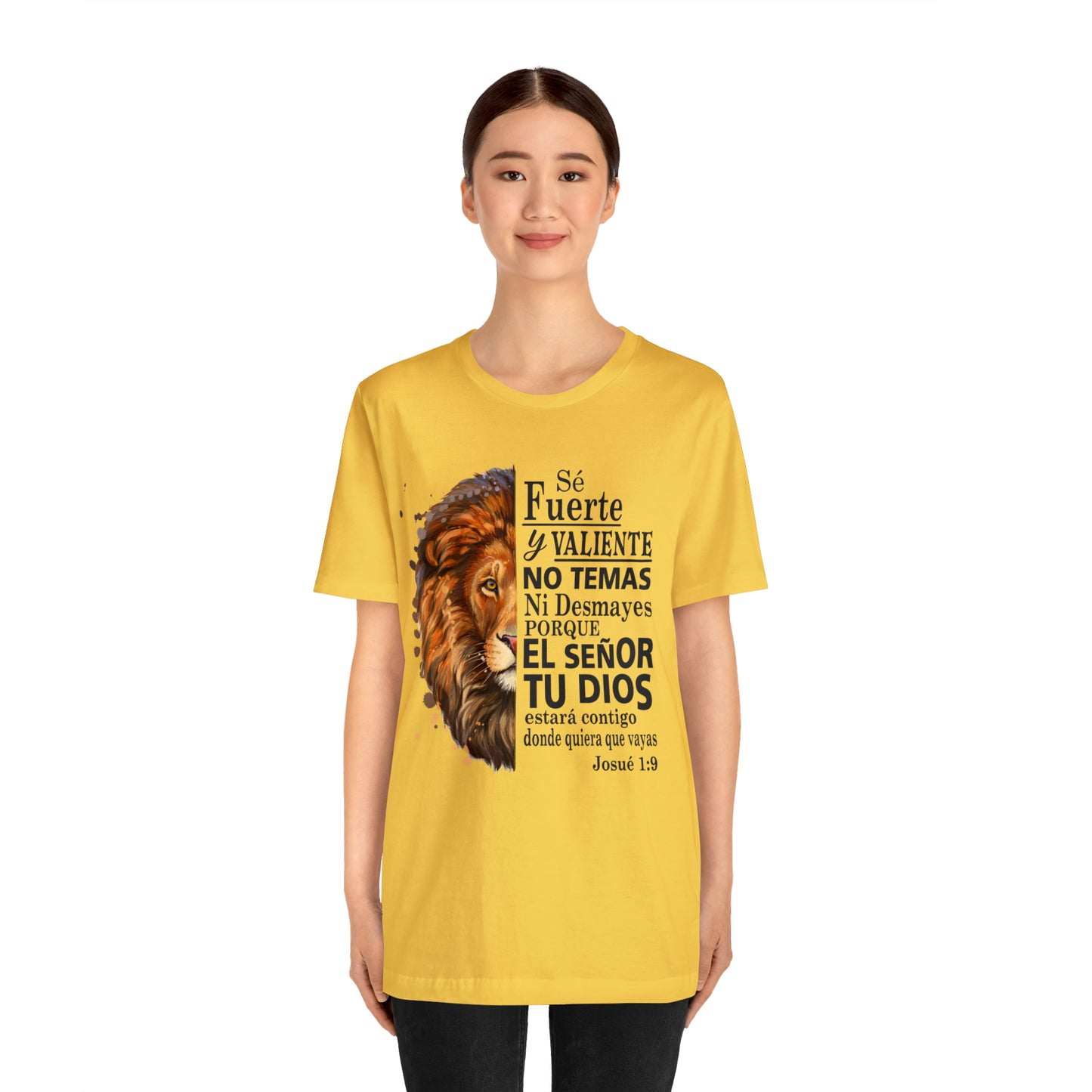 Se fuerte y Valiente Unisex Jersey Short Sleeve Tee