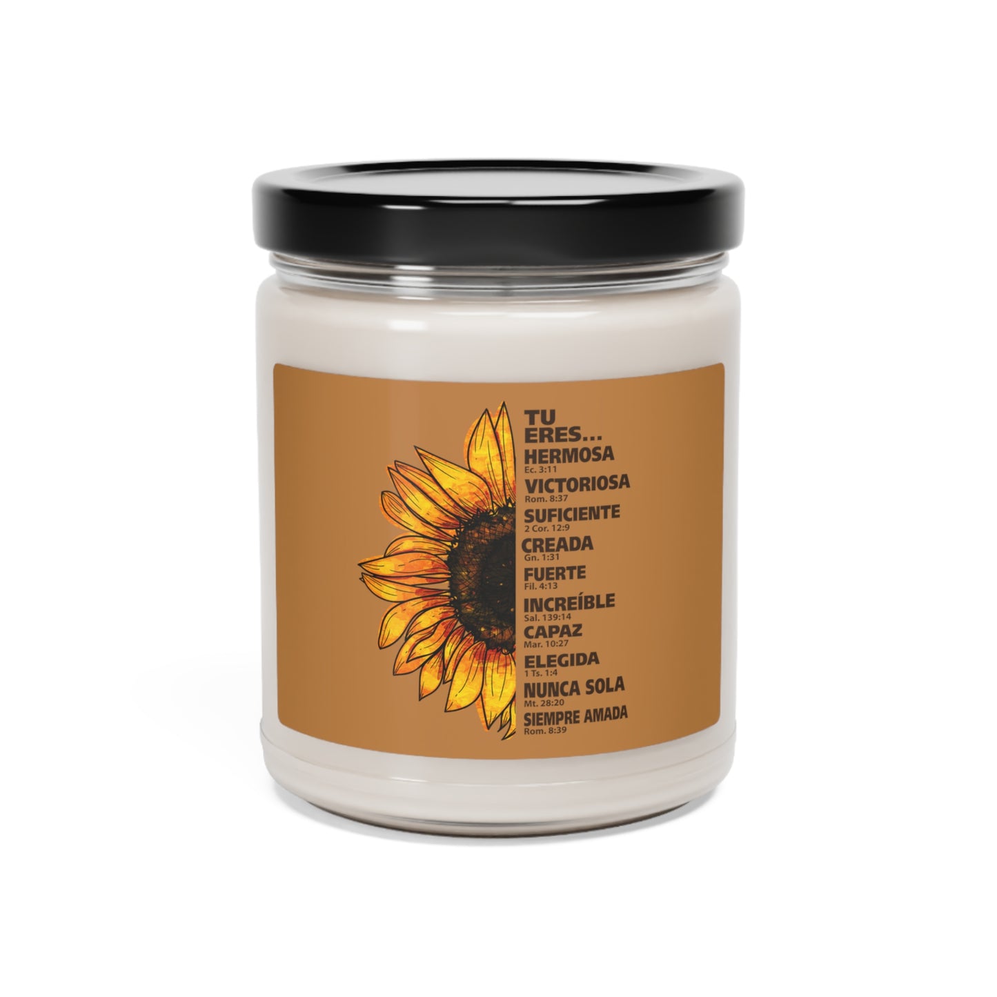 Tu eres Valiente Scented Soy Candle, 9oz