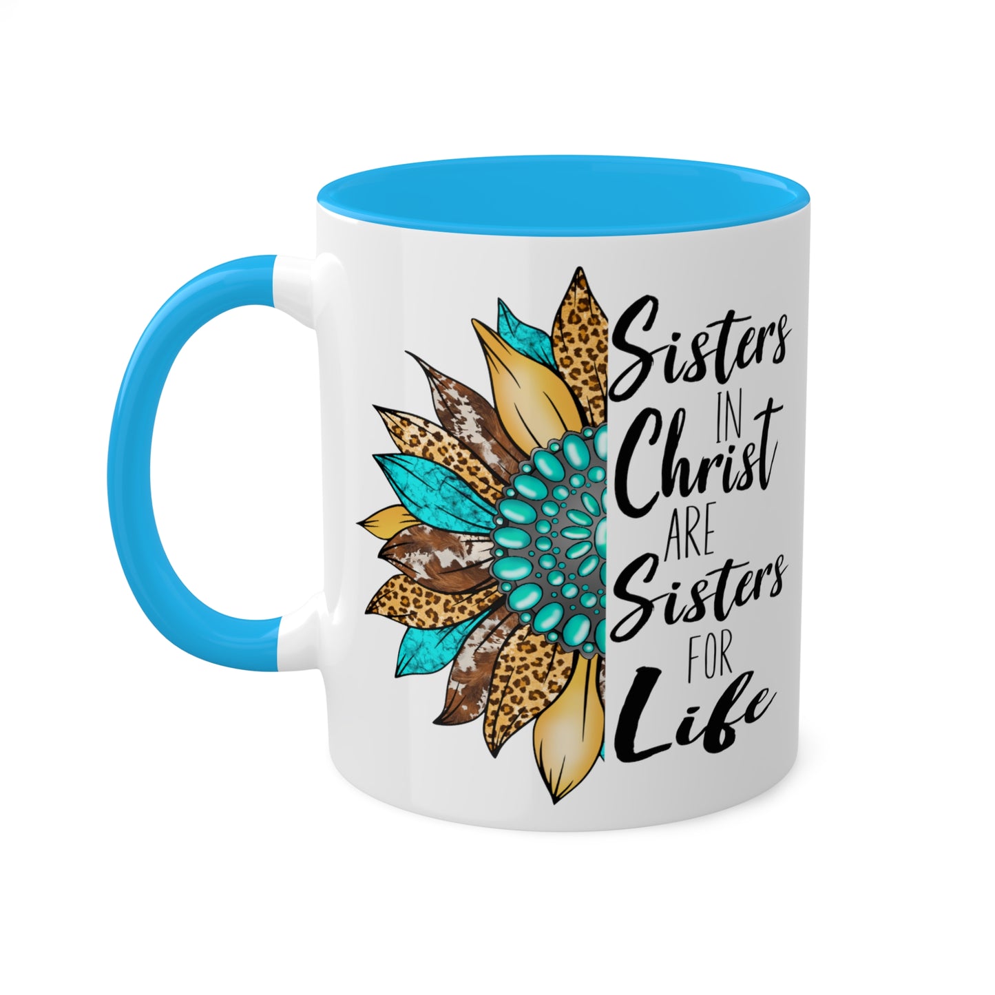 Sister in Christ Colorful Mugs