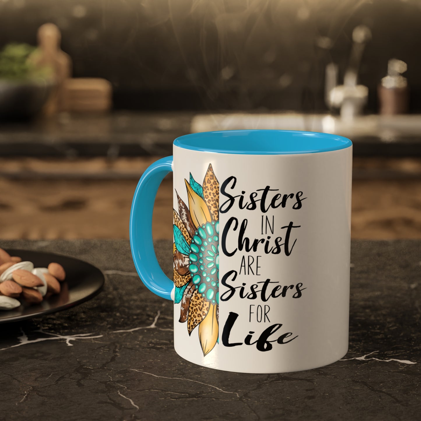 Sister in Christ Colorful Mugs