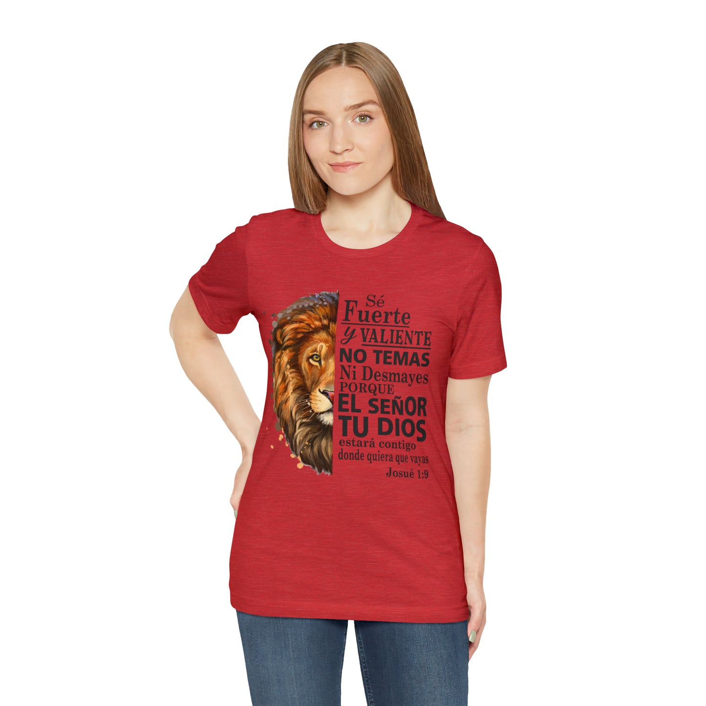 Se fuerte y Valiente Unisex Jersey Short Sleeve Tee